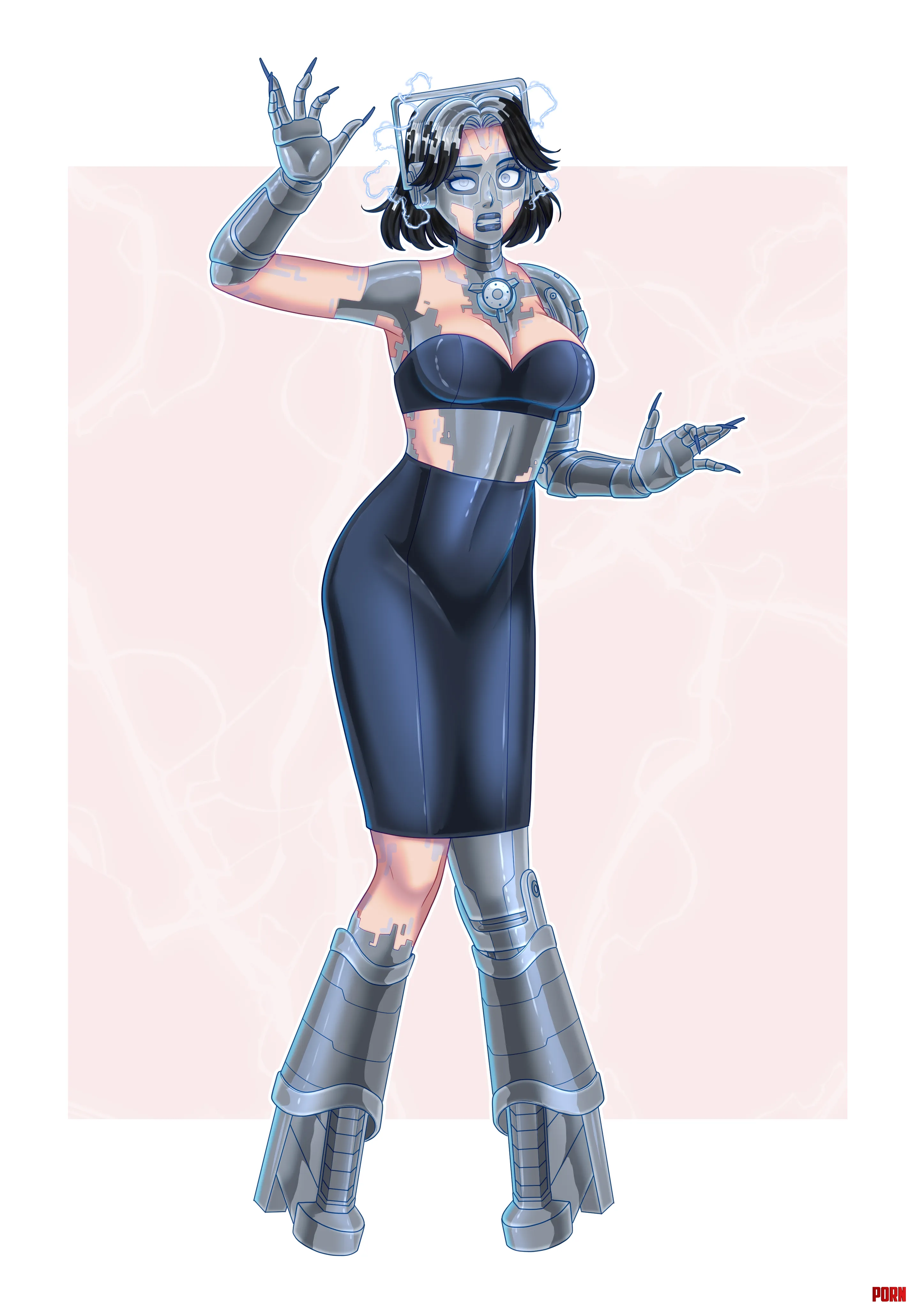 Cyberwoman TF by sakurarose12 personal commissioned art by Phantom05110