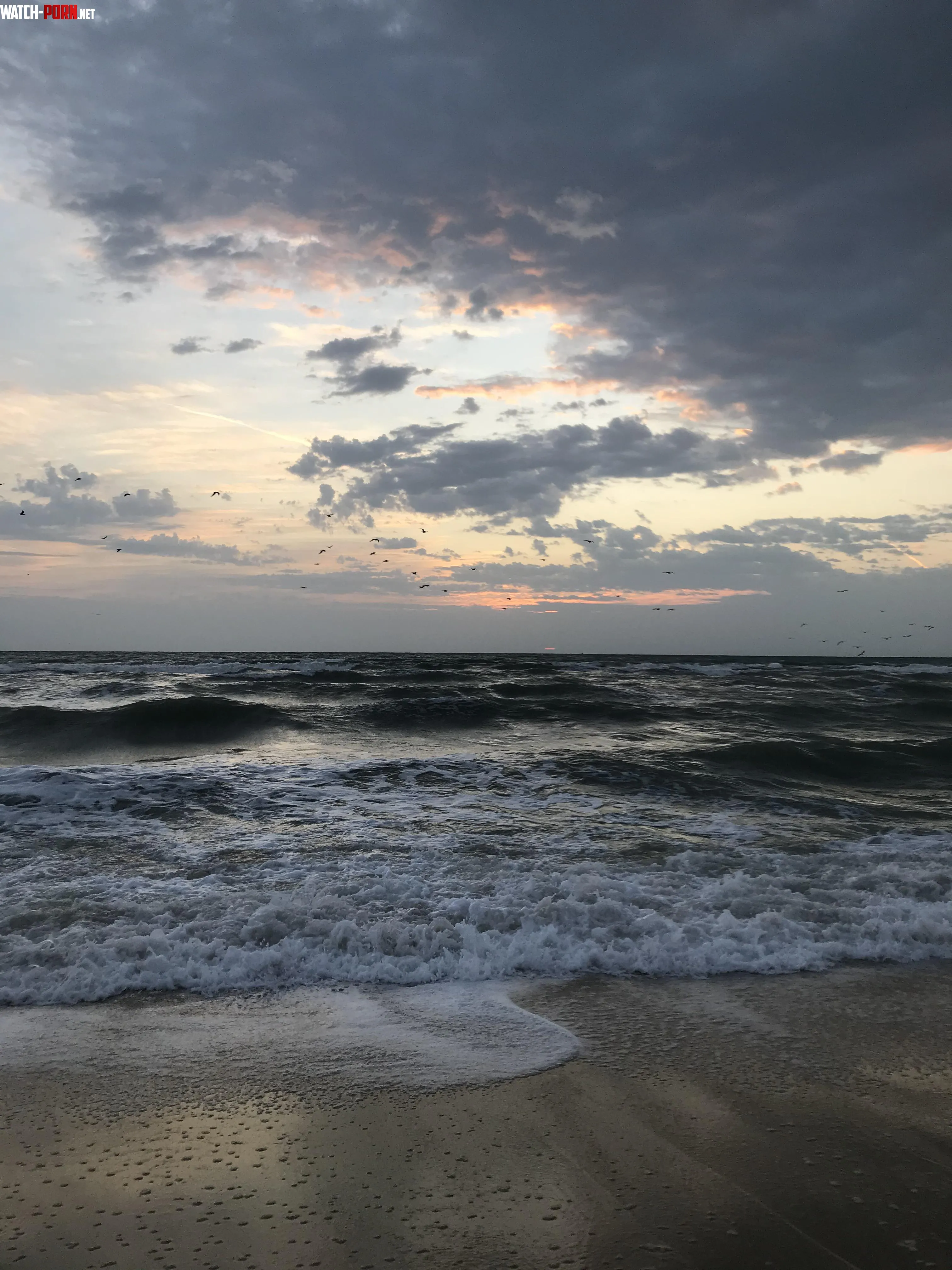 Kuwait beach  after rain by Dania_Adel