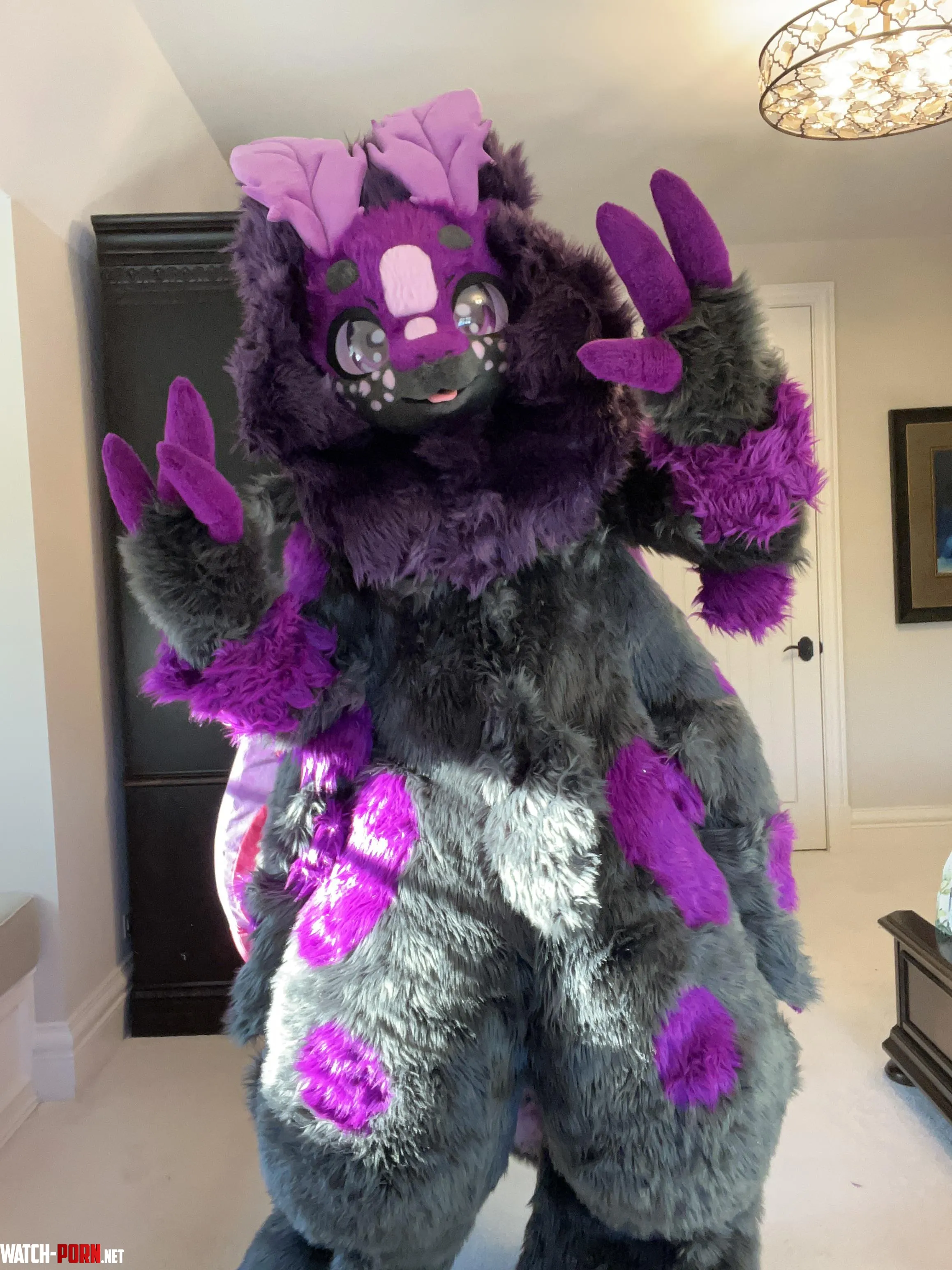 hey reddit i just received my fursuit recently meet lumi the moth  by demicore_