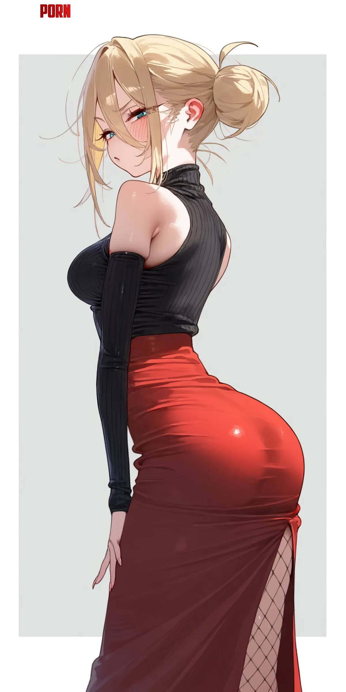 Tight Red Skirt by CheetahSperm18