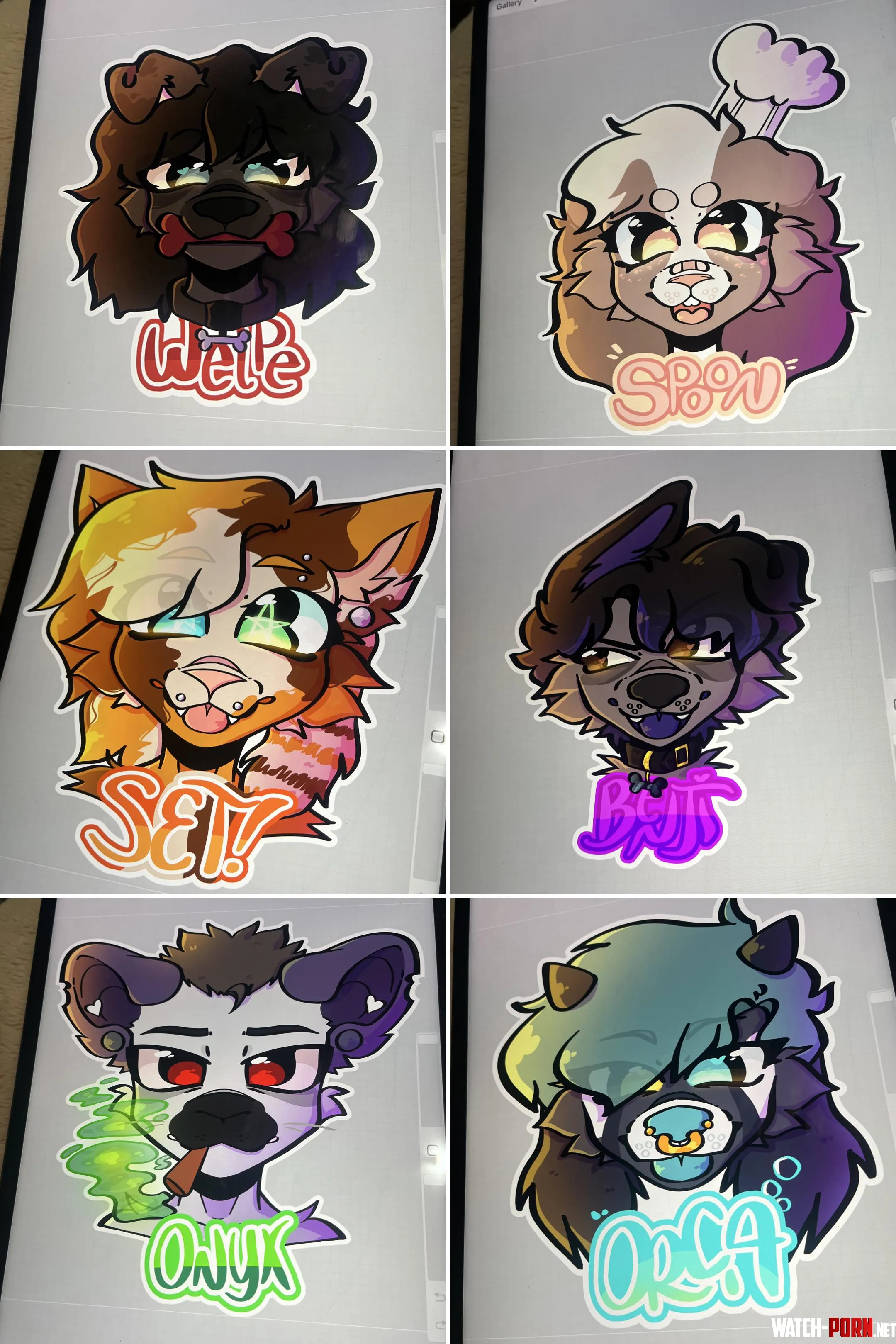 Sticker Badge Commissions D by goremuttz