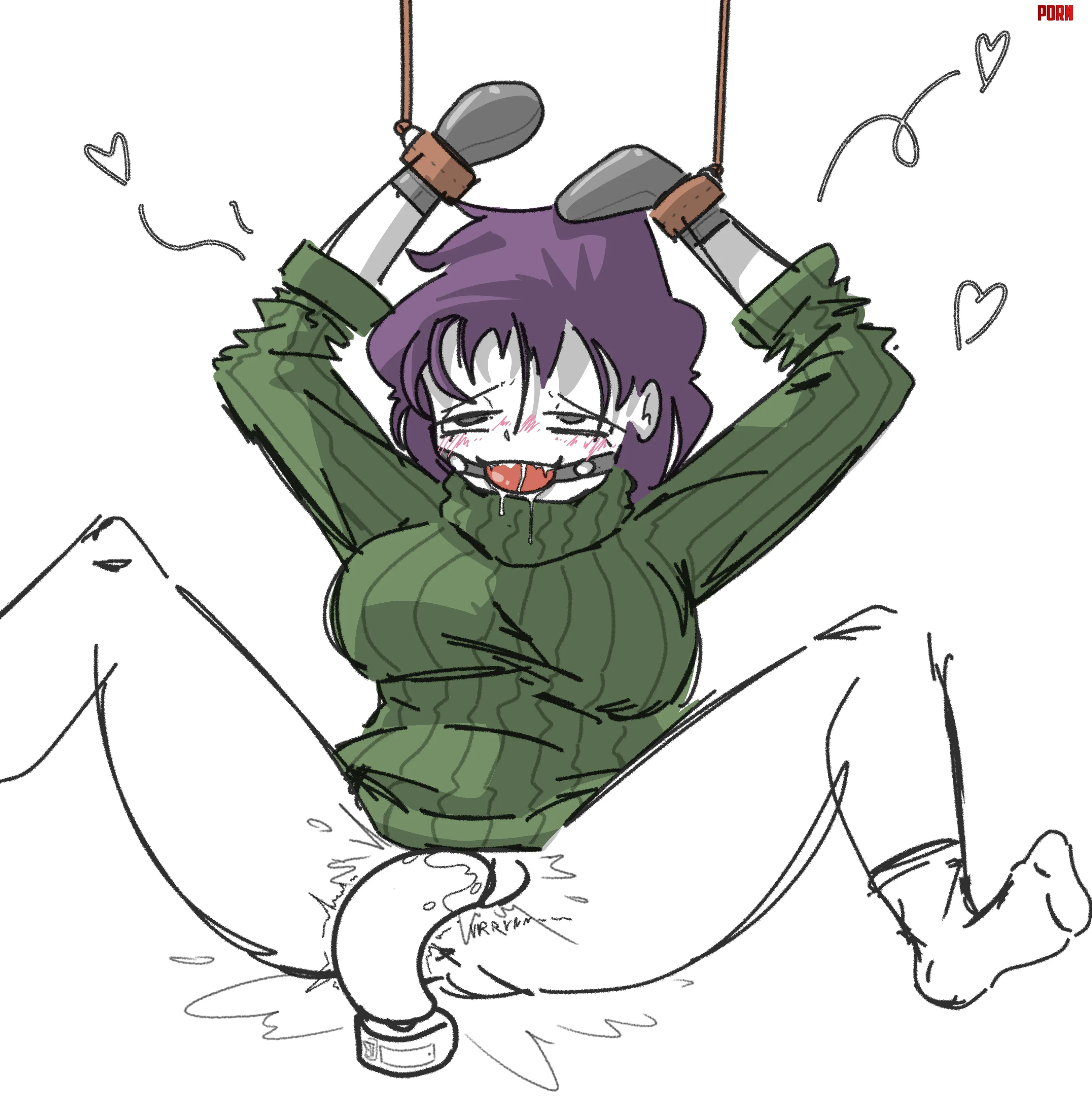 sweater and bondage by me by ekohai--