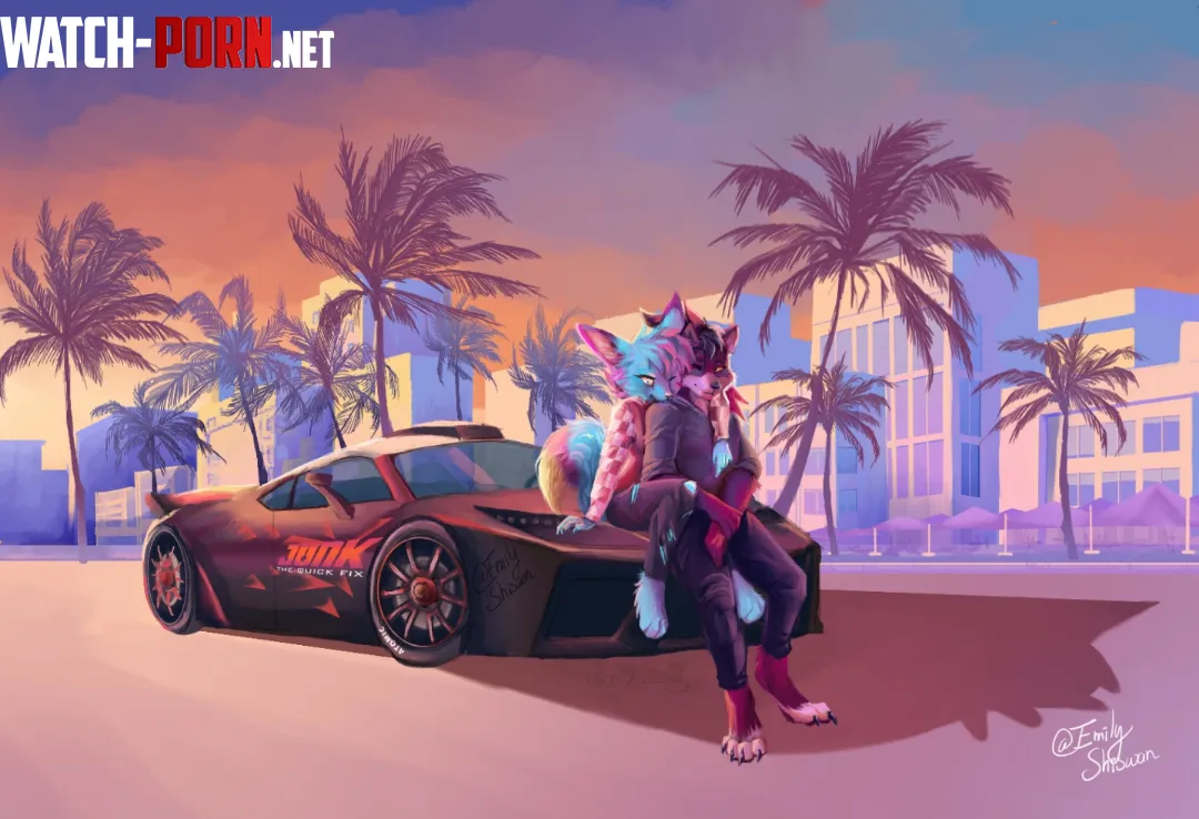 FURRIES IN GTA art by EmilyShiswan onTelegram by KaedeFennecFox