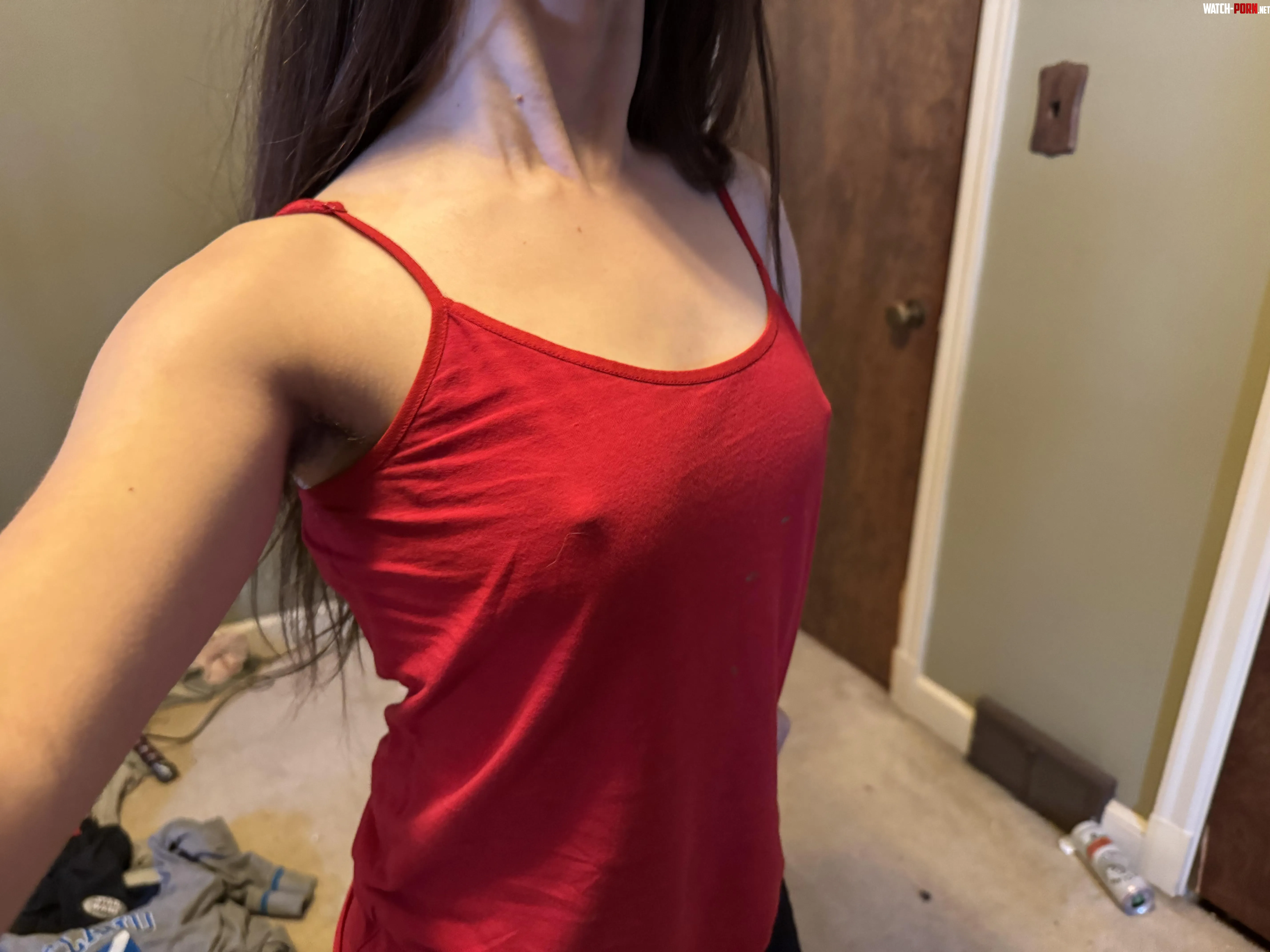 Braless and tank top is always my default by Said1942