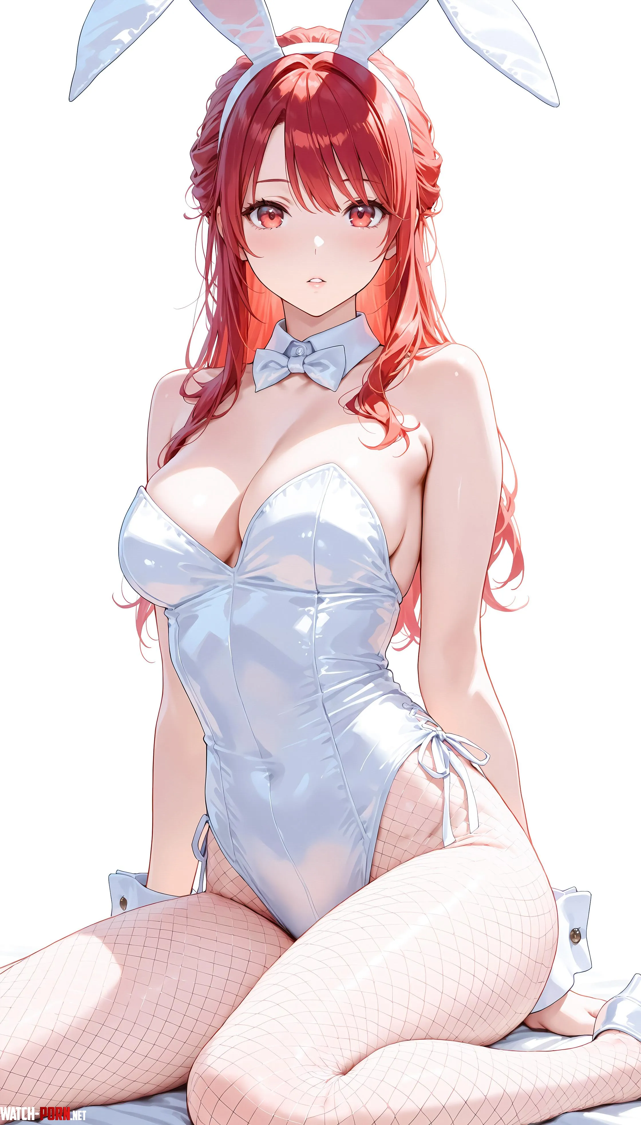 White Redhead Bunny by CheetahSperm18