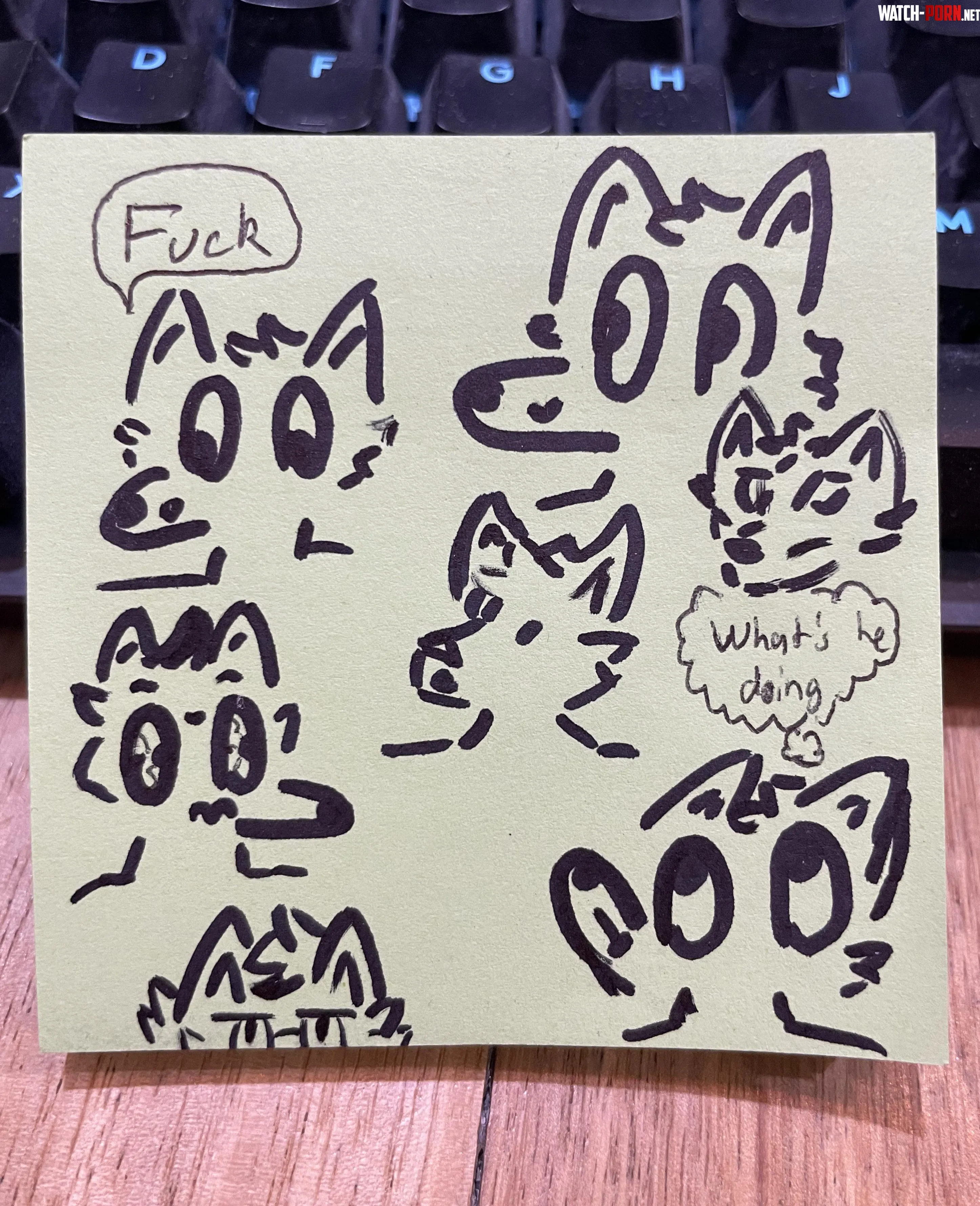 Shoutout to everyone that doodles at work by AlphaPeregrine