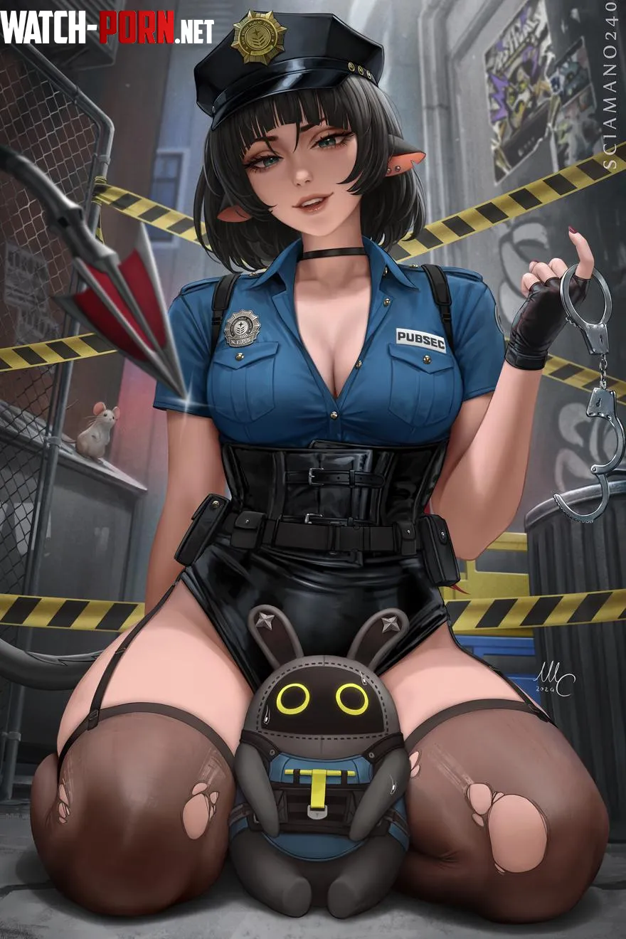 Officer Jane Doe Zenless Zone Zero by A_MASSIVE_PERVERT