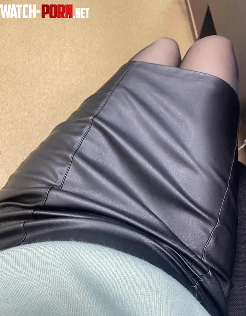 Tight leather pencil skirt by myhubbylikestowatch