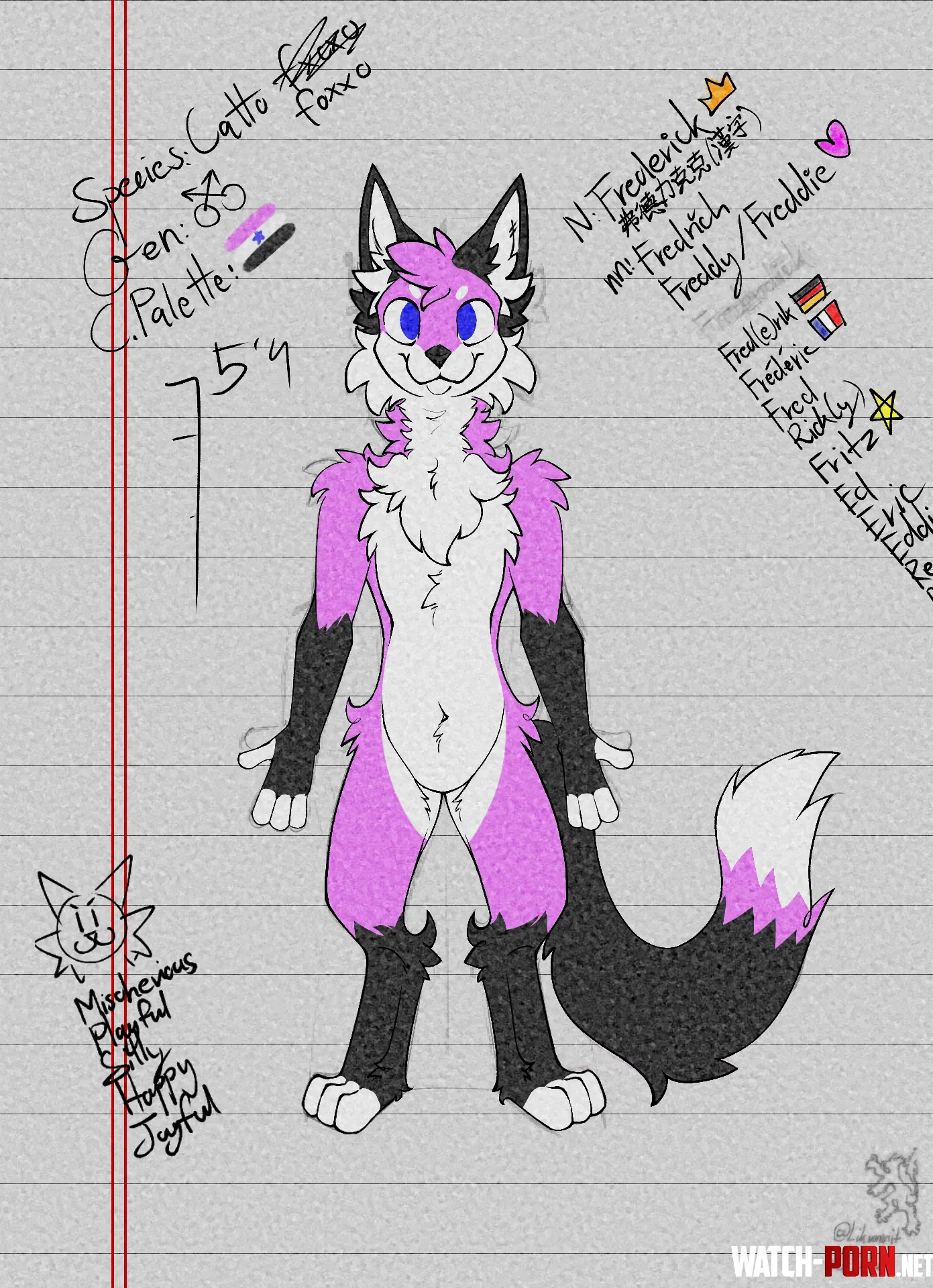 Making a refsheet Art by me by SuperiorLikun