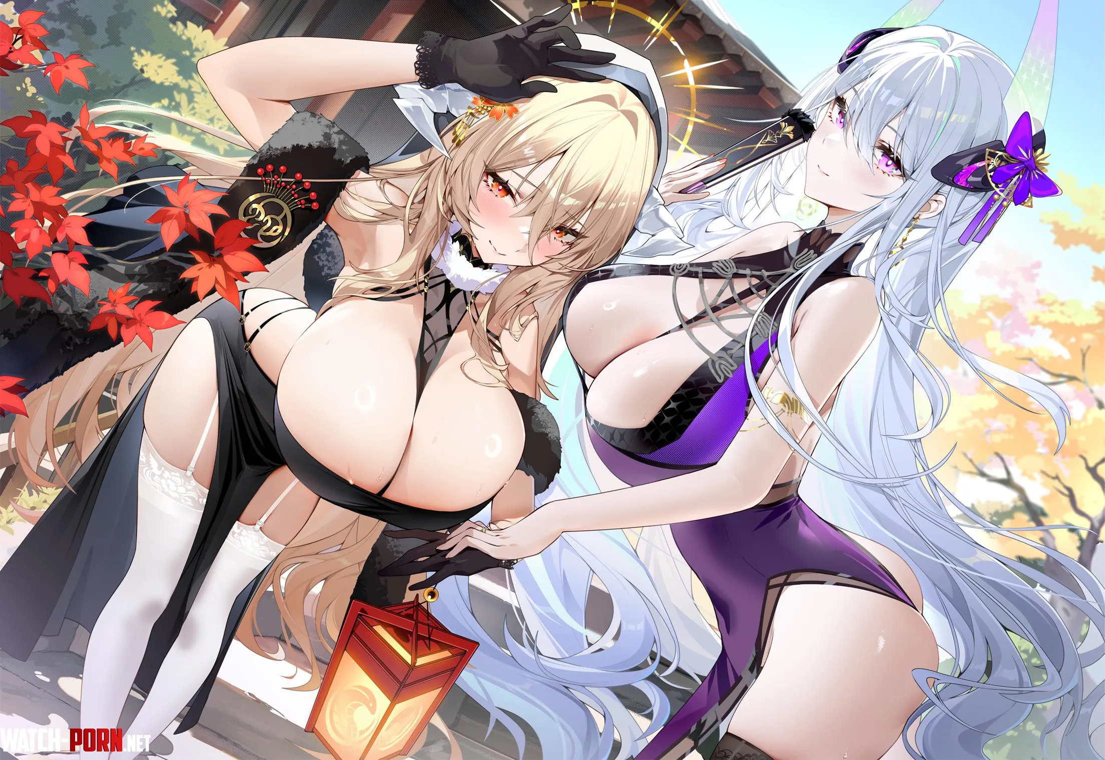 New Years Implacable and Kearsarge Calder Azur Lane by llamanatee