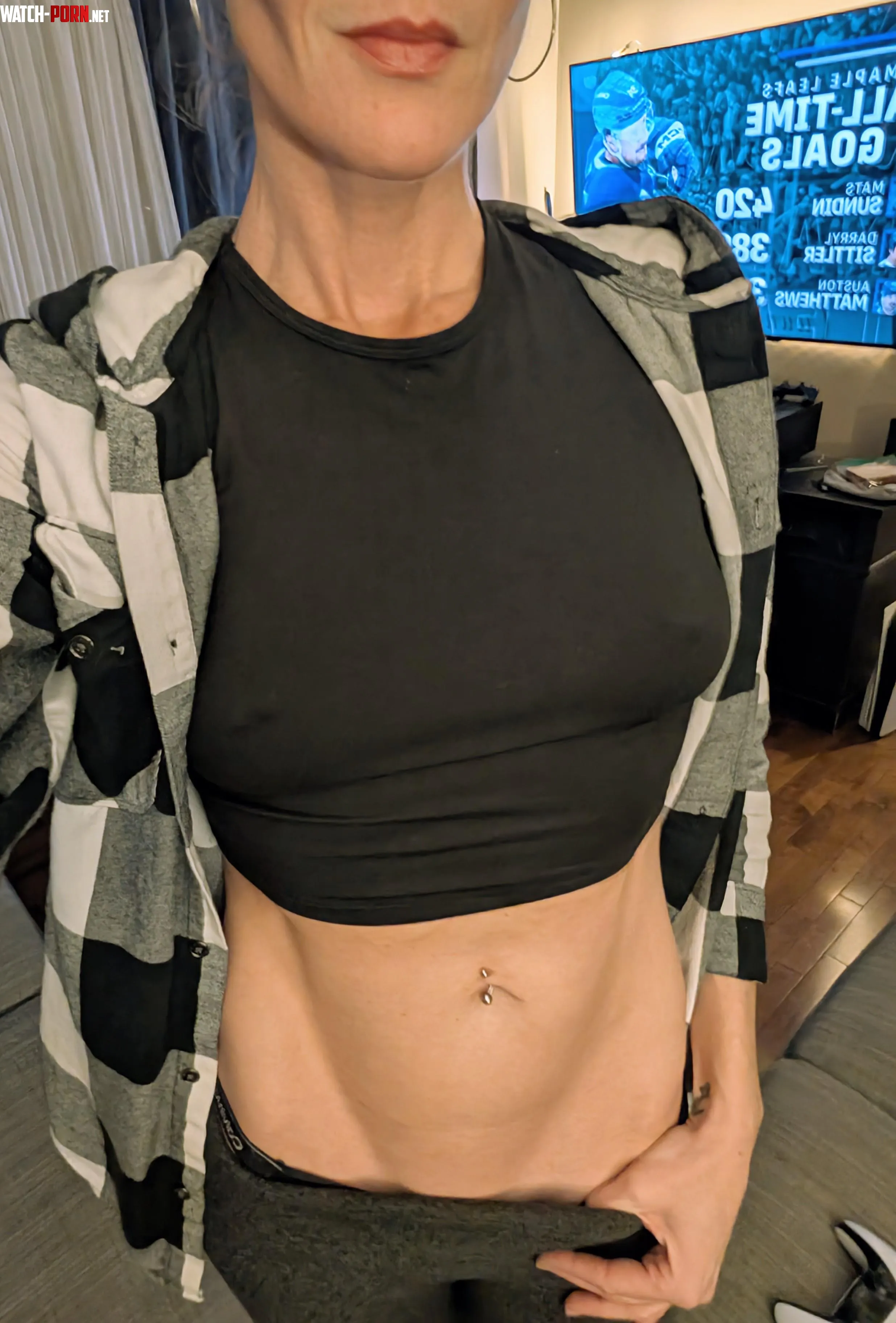 Subtle Pokies and piercings on a Canadian Mum by BlondeWonder416