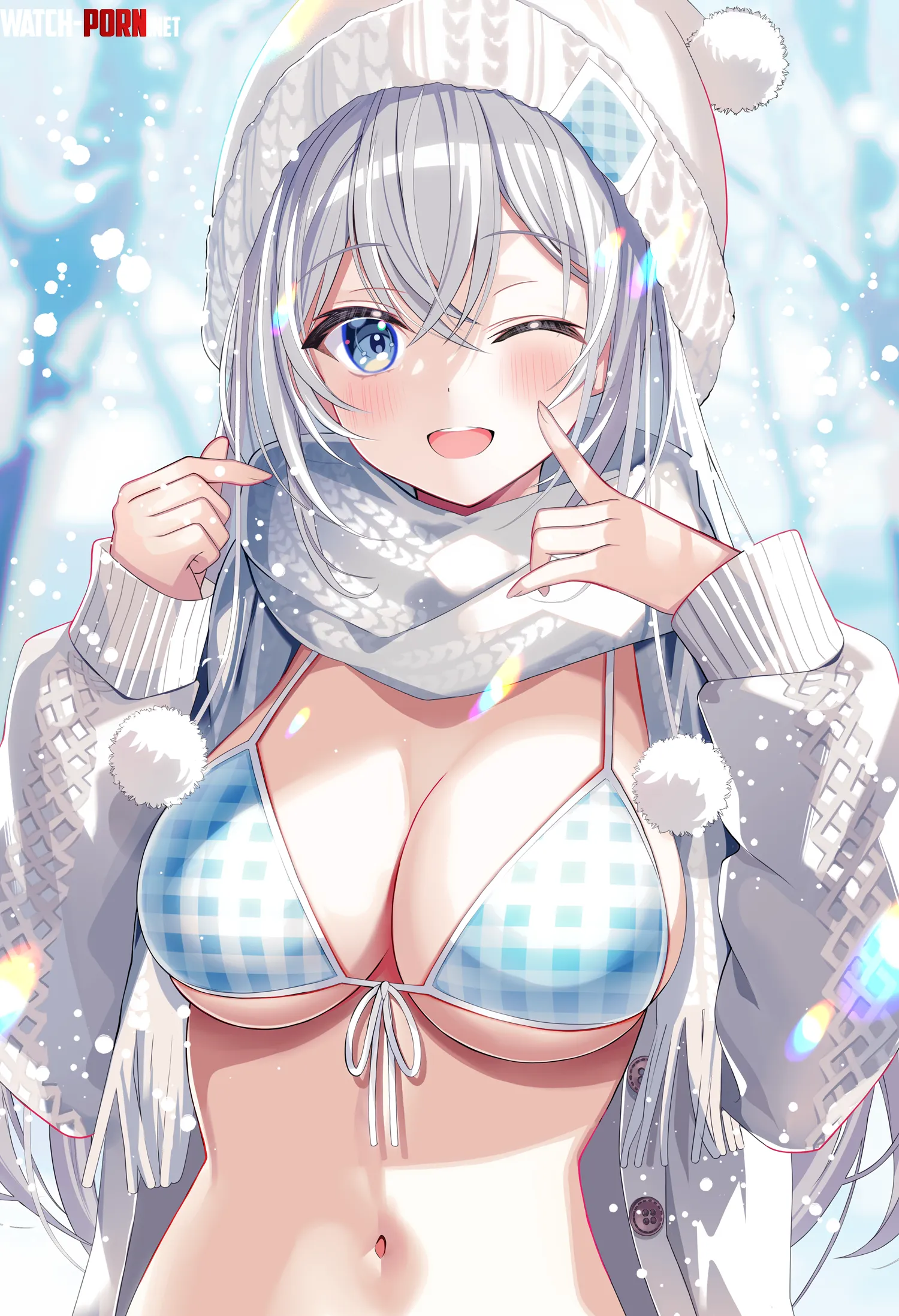 Wearing a swimsuit in winter Artists OC by marxsander2016