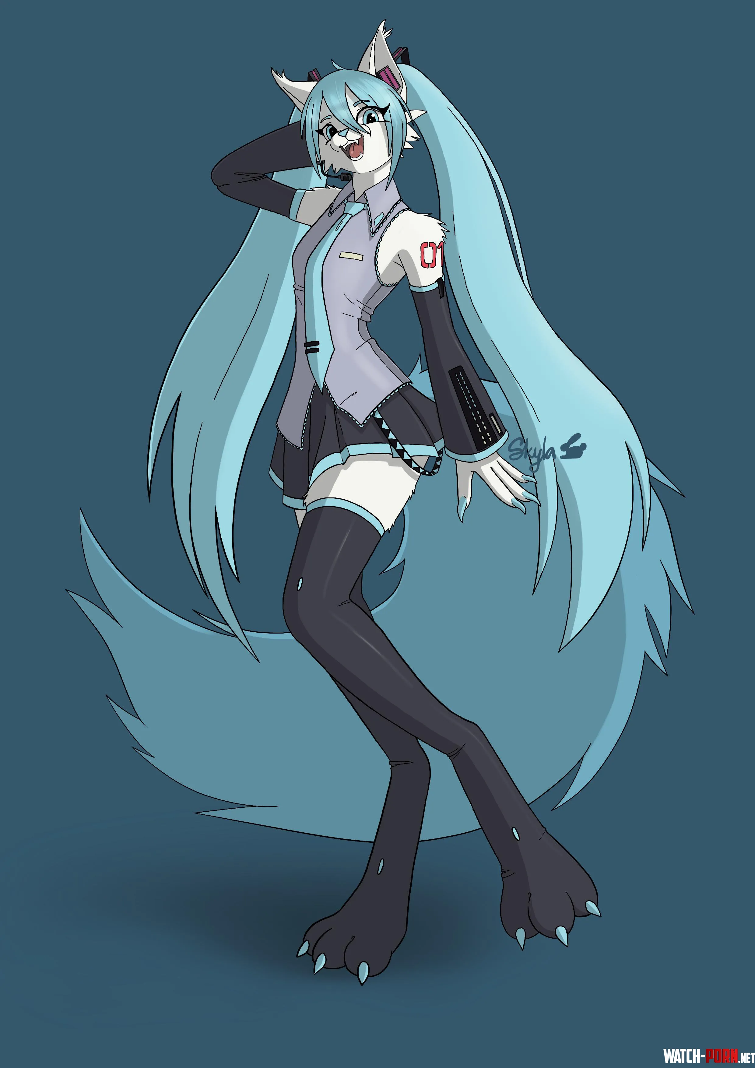 I present to you Catsune Miku by bunnyskyla