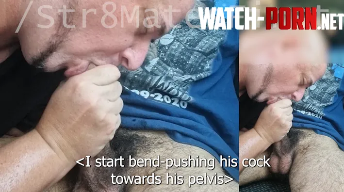 Str8MatesFirst Aussie Bear Driver gives blowjob to Straight Arab Teacher with BBC in Public by Str8MatesFirst