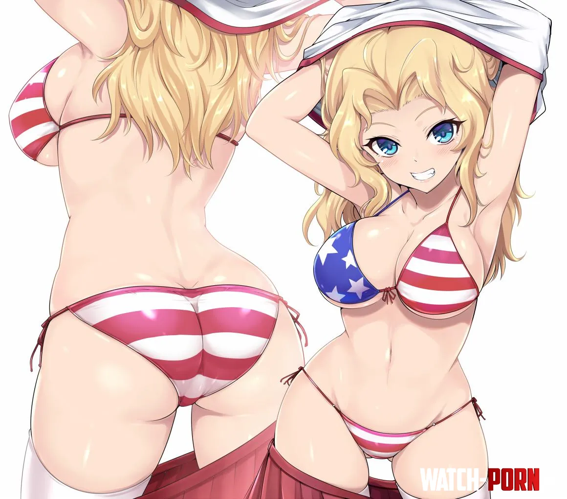 American themed bikini kasai shin by awesome-pasam