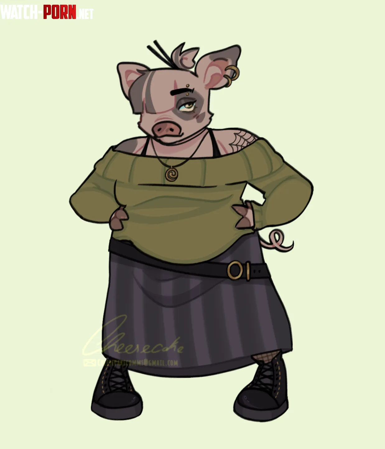 I made a pig oc by Cheesecakegirl2301