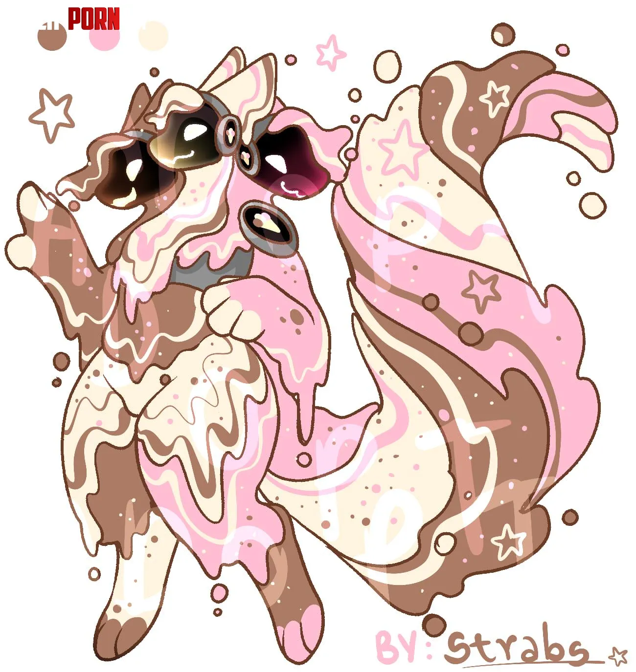 protogen neapolitan ice cream for usomechill  by andyarttz