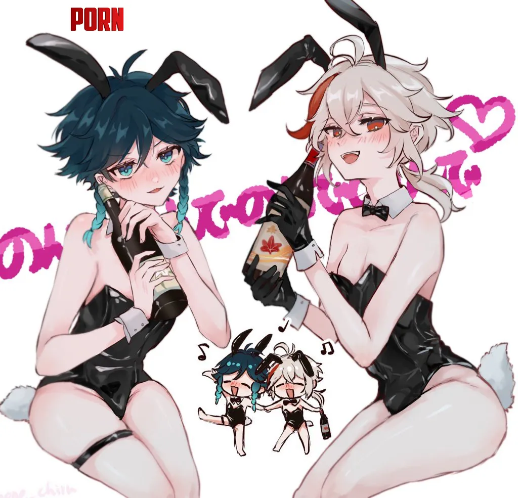 Drunk anemo bunny bois by pedoro_pedoro