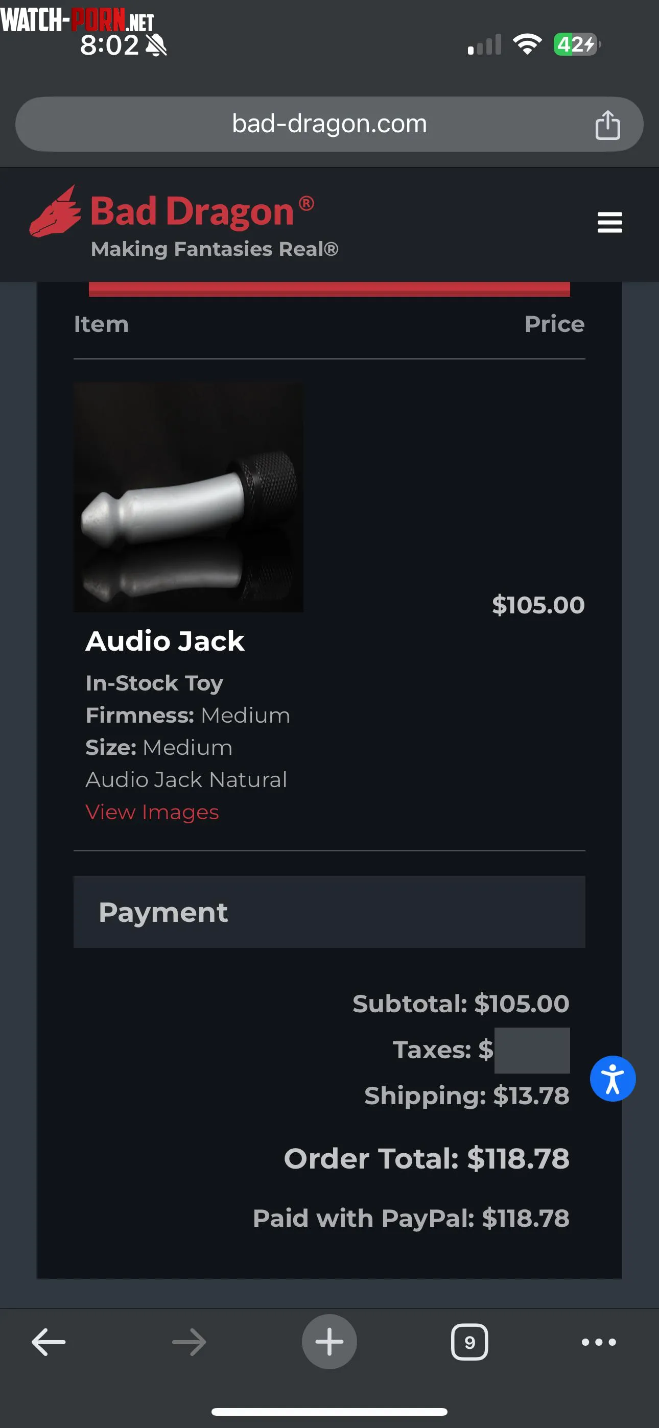 WTT Audio Jack Bad Dragon for Bad Dragon Fire Hydrant by AnxieBear