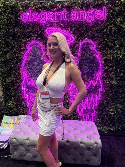 Thumbnail Me at the Elegant Angel booth at AVN in Las Vegas last month by Mrs_Englewood