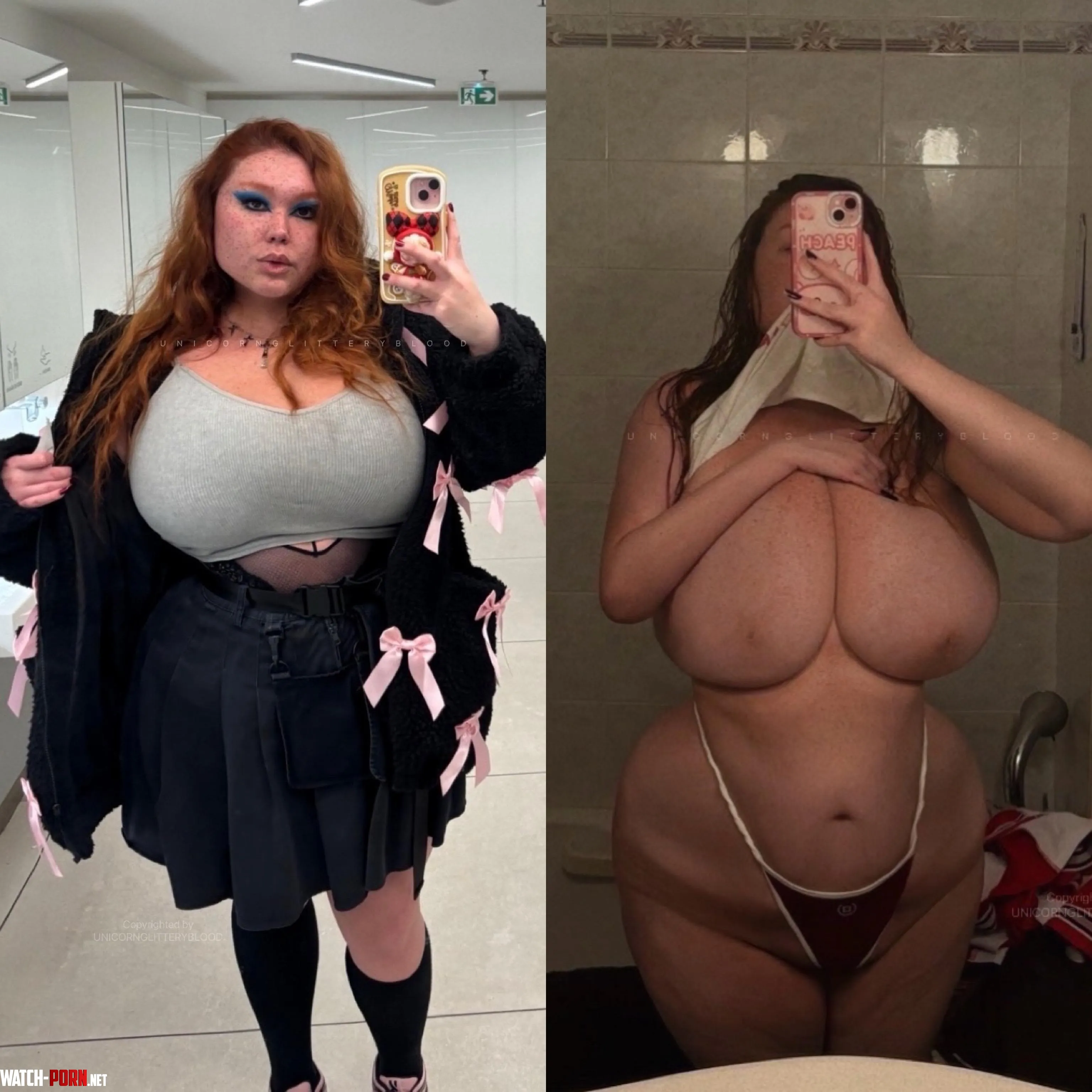 OC what people see irl vs reddit my tits are even bigger nude by Unicornglitteryblood