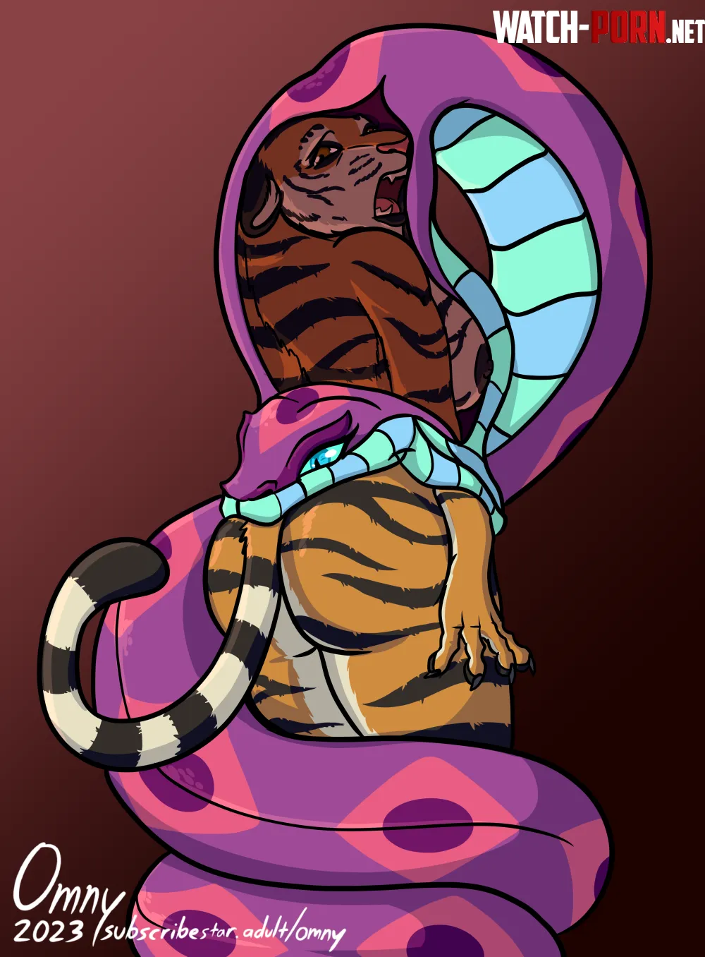 image Even after swallowing and digesting her gazelle lover whole the tigress learns that she still isnt at the top of the food chain and that what she did to him is about to happen to her Omny87 by TheDarkLordScaryman