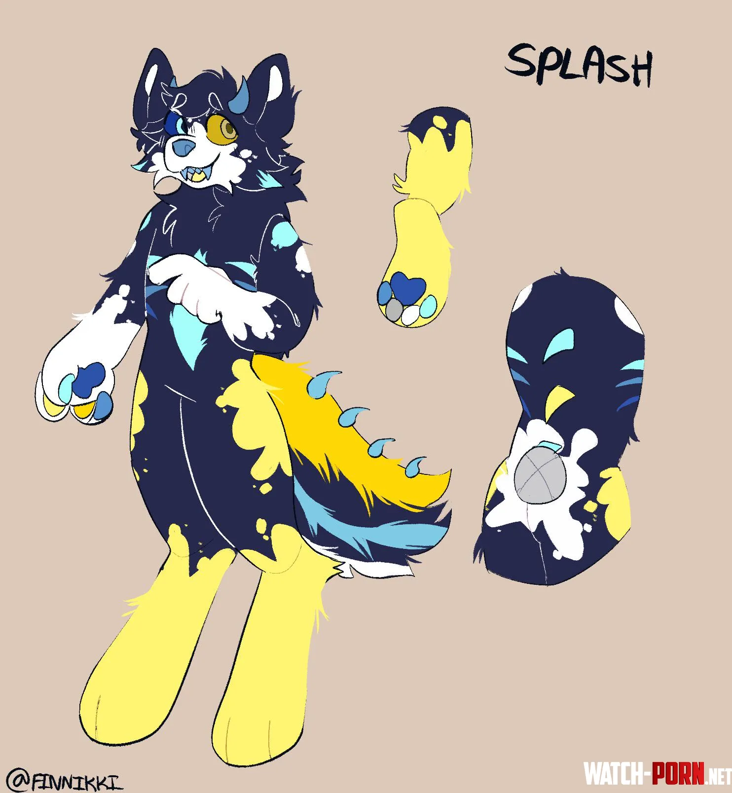 Meet My Newest Fursona Splash by pexyatzer