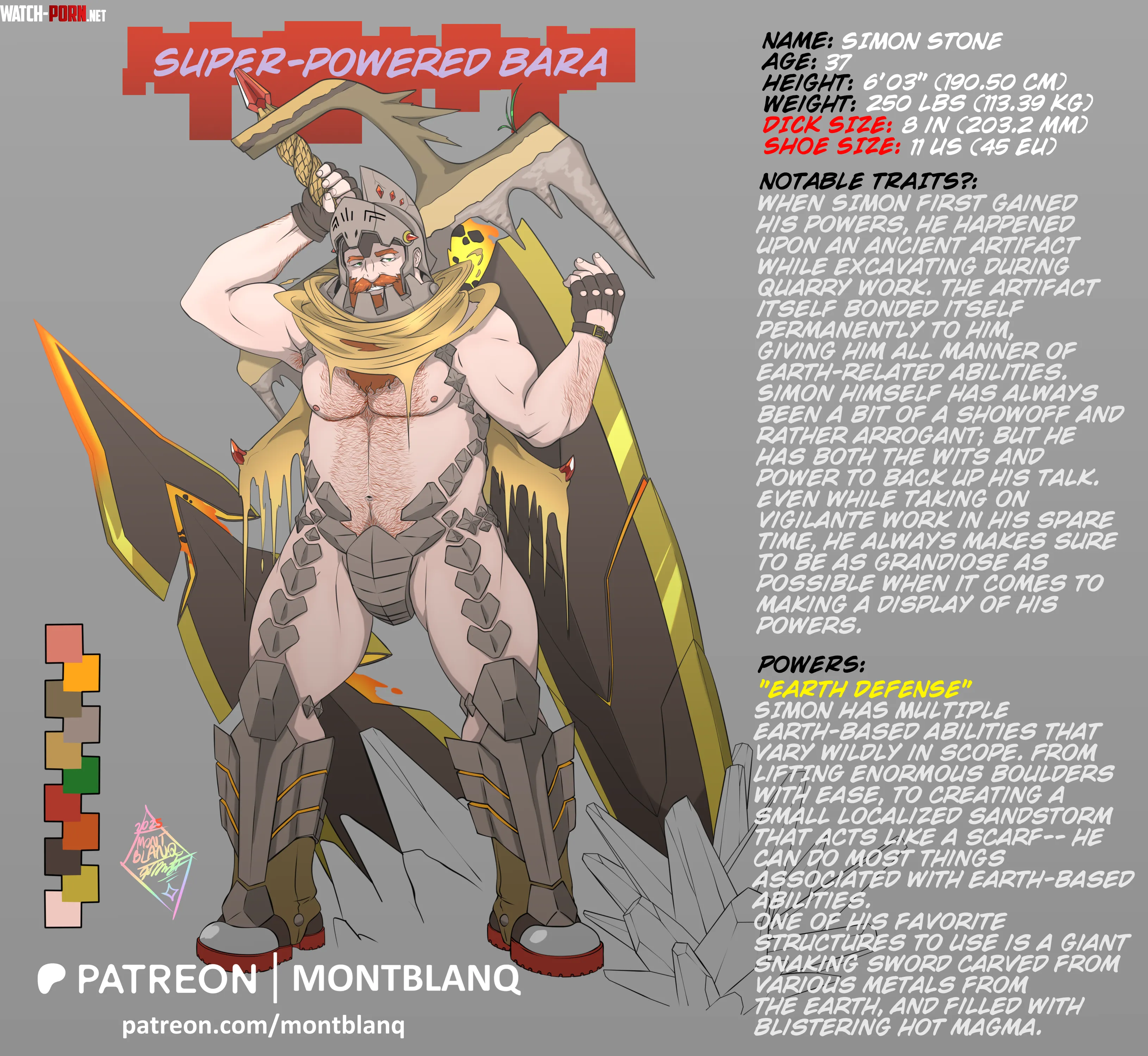 SuperPowered Bara Week Two Simon Stone created by me MontBlanq by Wise_Leg7895