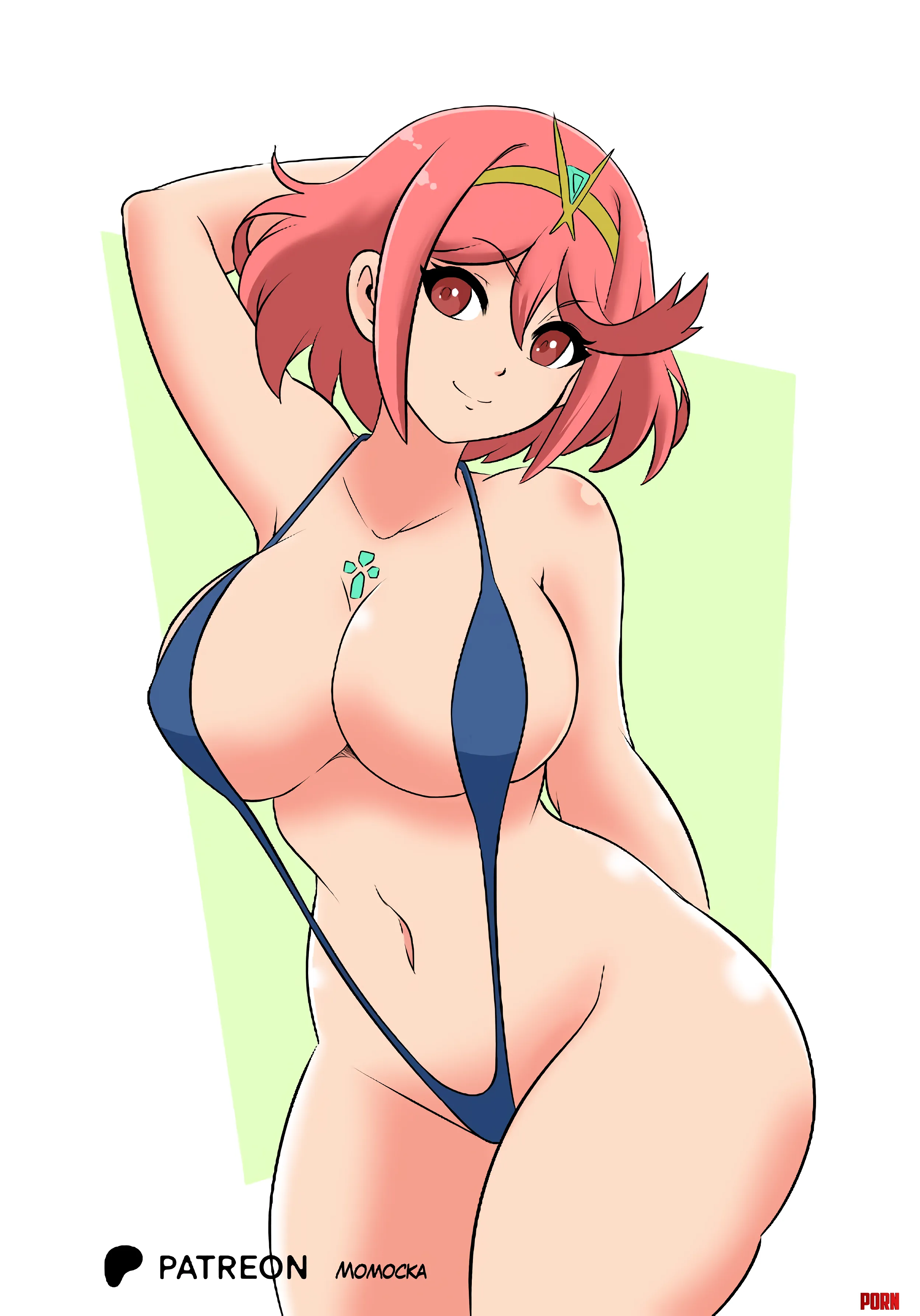 Sling Bikini Pyra Xenoblade by A_MASSIVE_PERVERT