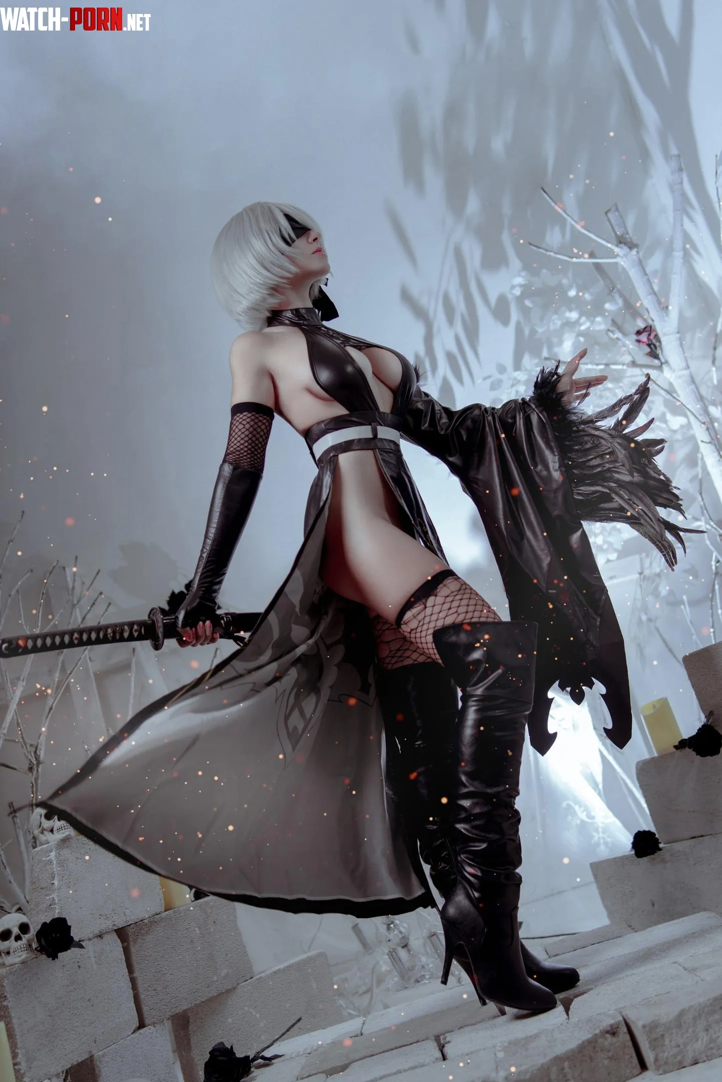 2B Shinobi cosplay by Yuna Kairi by YunieSunshine