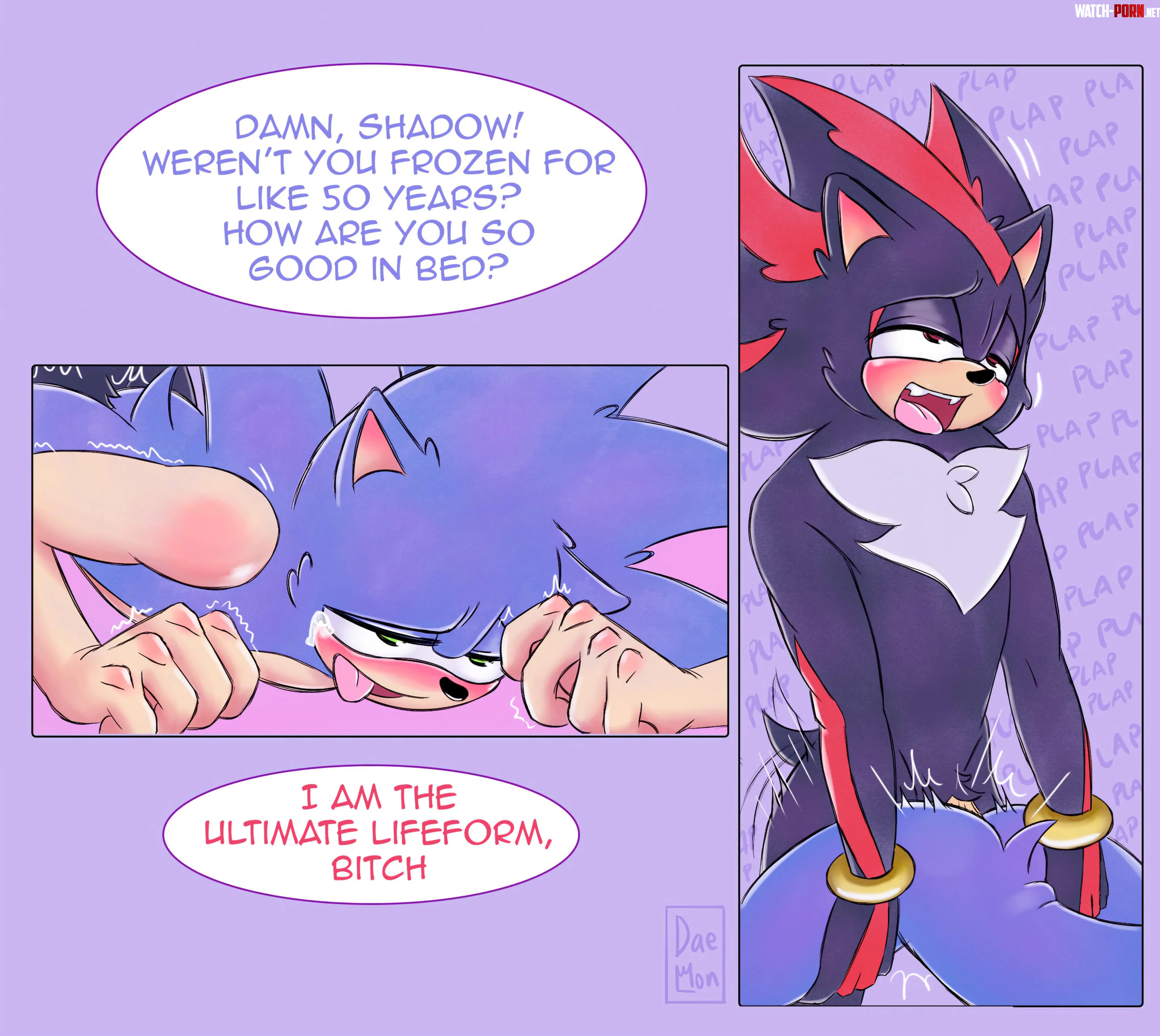 How is Shadow So Good In Bed Because hes the Ultimate Life Form MM daemon93 by Sonic_the_hedgedog