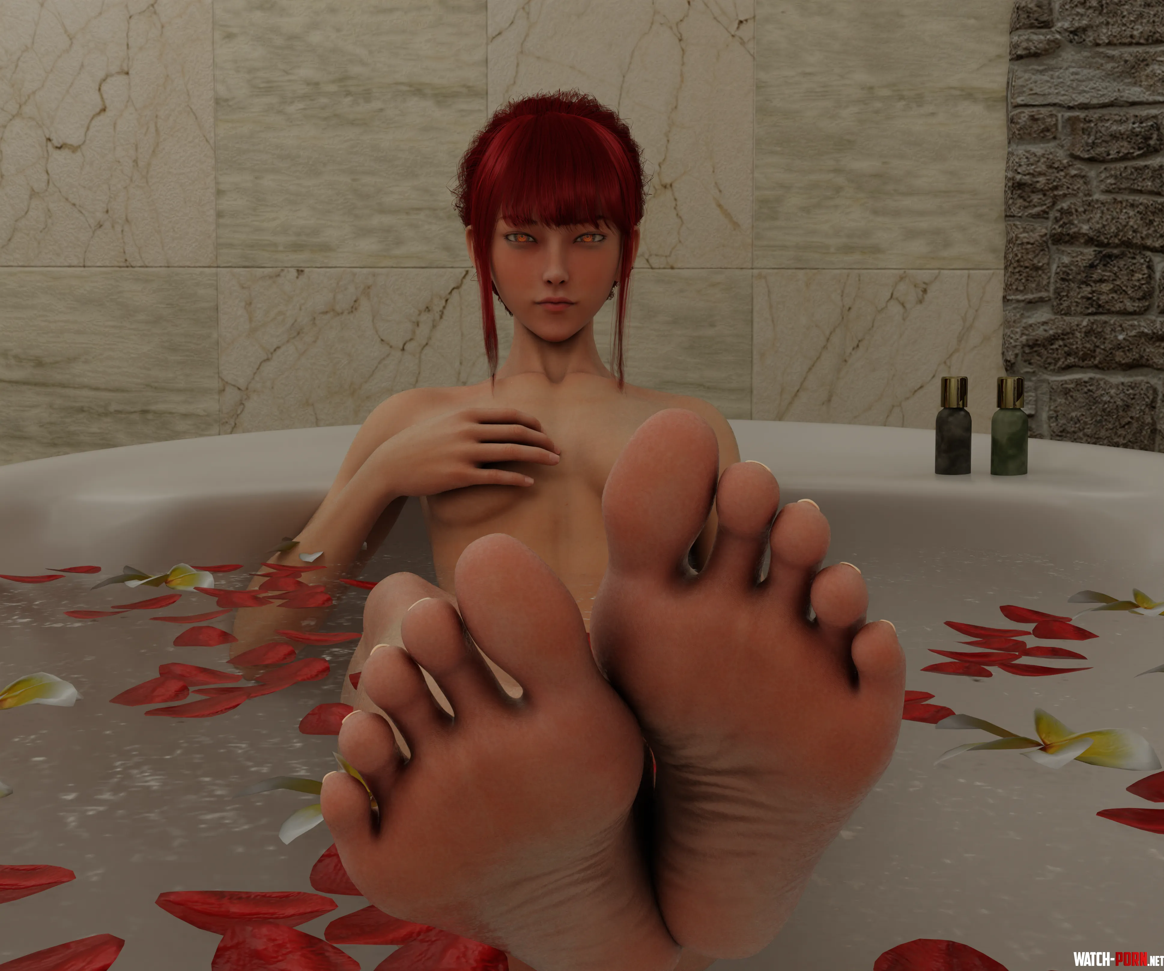 Makima bath 14thChronicle Chainsaw man by Chronicle_14