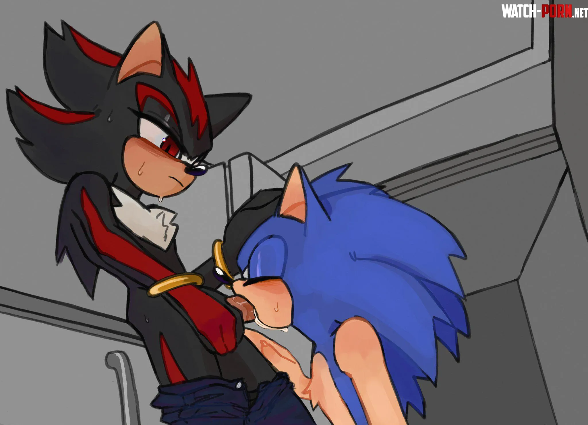 Sonic Sucking Shadows Dick MM browniiegt by Sonic_the_hedgedog