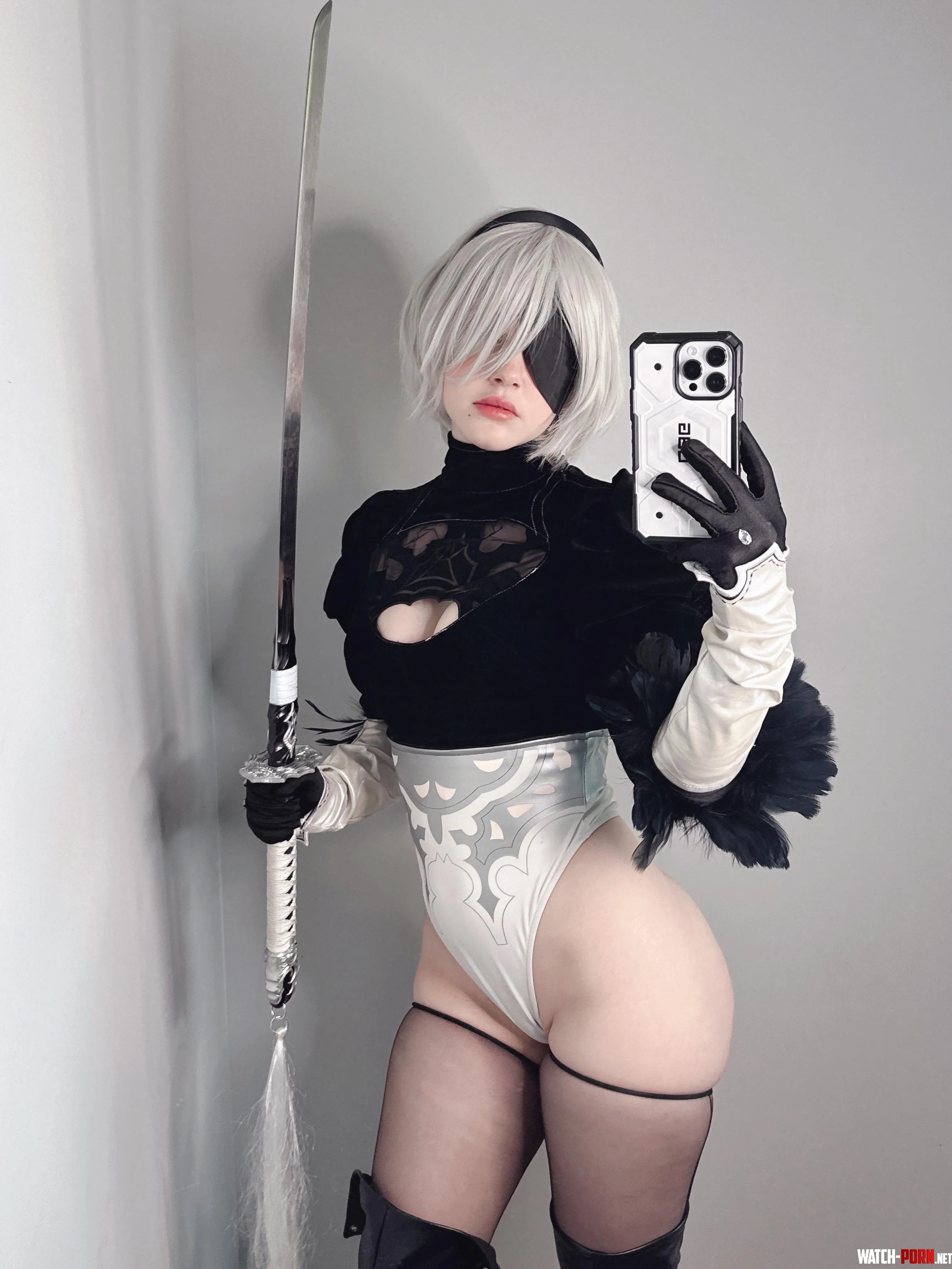 My 2B Cosplay from NieR Automata emkitty by jjs_sidequest