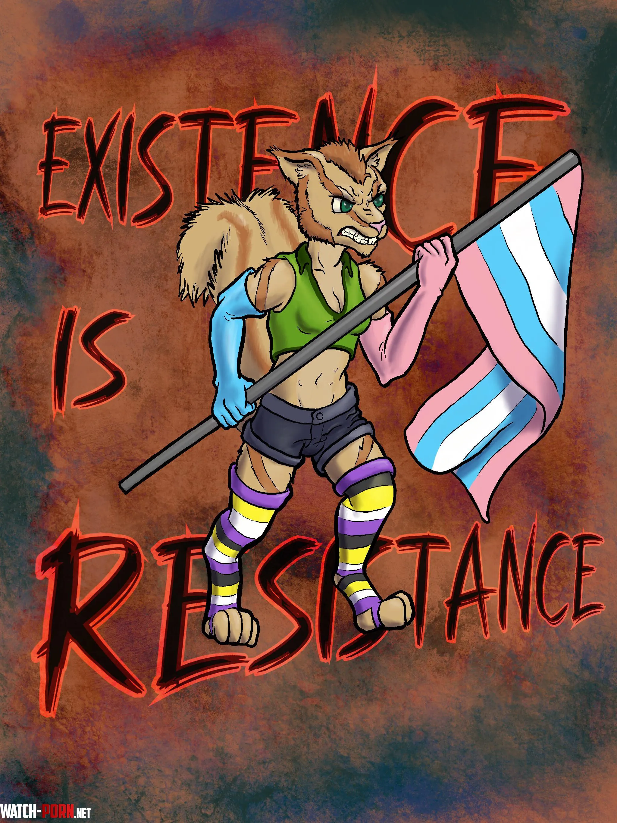 Existence is Resistance art by me by Quynn_Stormcloud