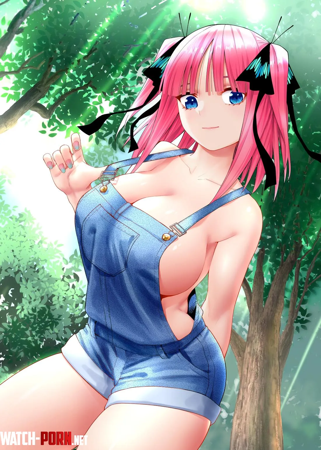 Nino Going Braless In Her Overalls Quintessential Quintuplets by Csxc