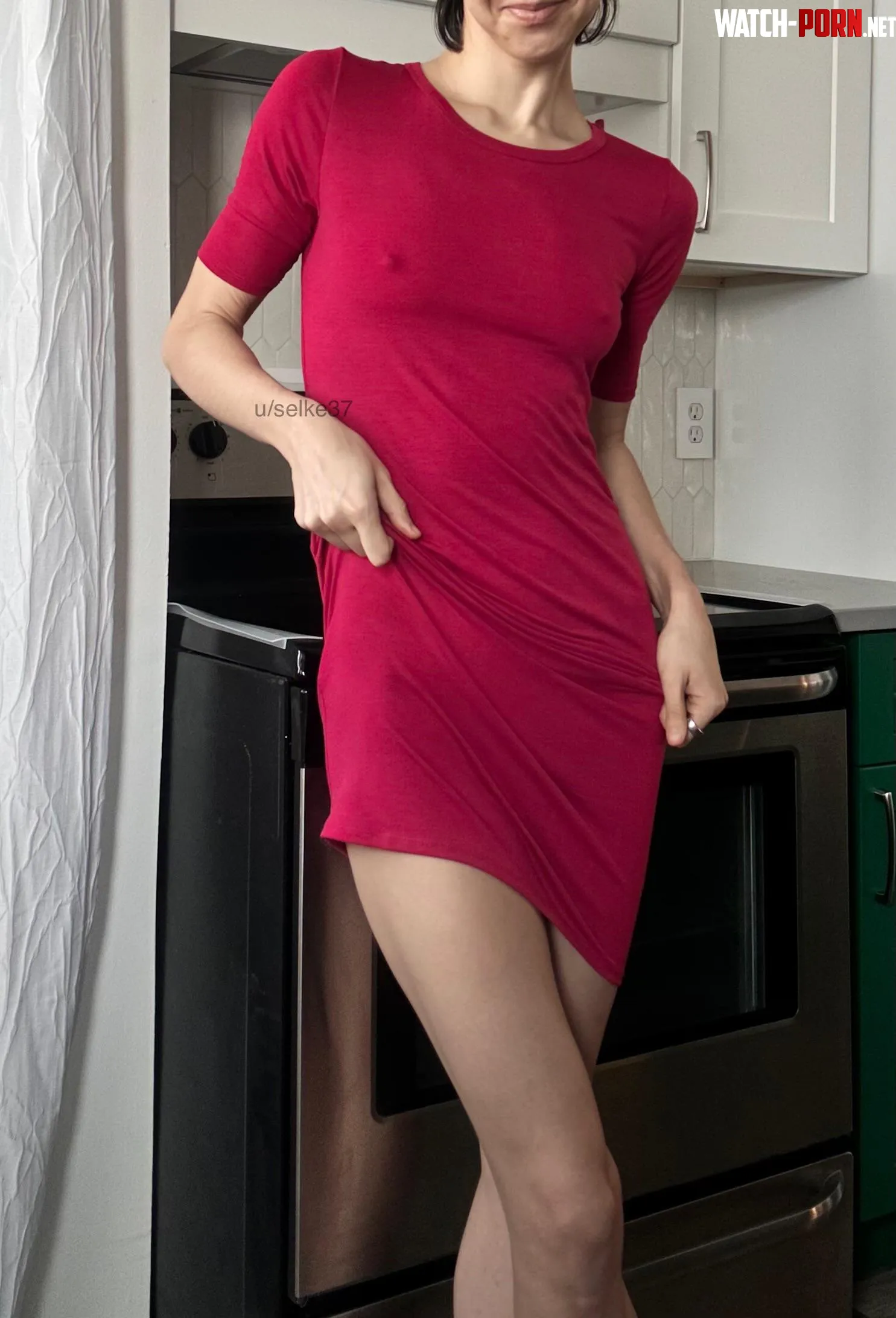 pokies in a tshirt dress by selke37