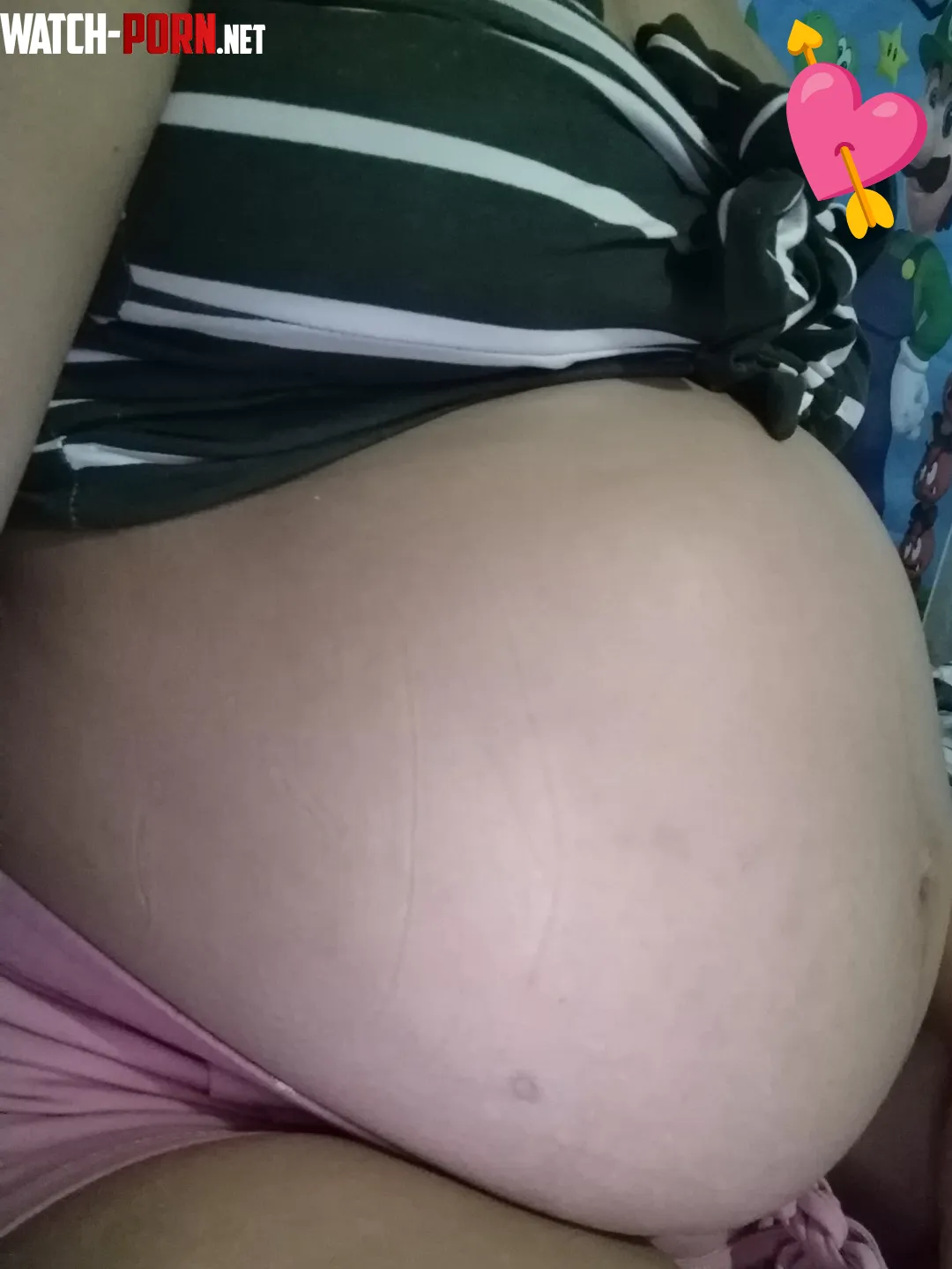 Eight months pregnant and moving a lot my belly is very big by akmv1312