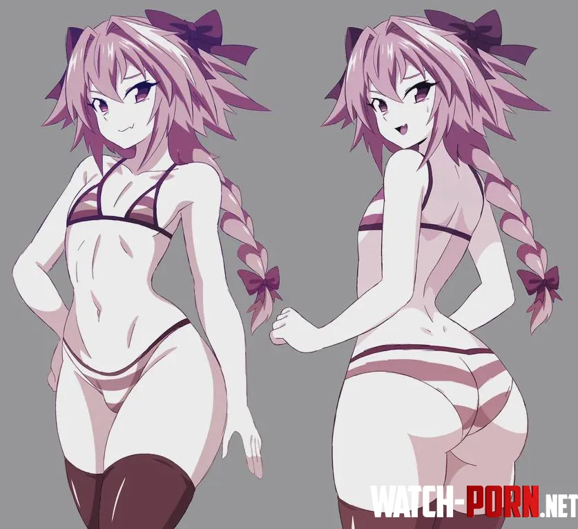 Astolfos looks wearing swim wear by Budget_Werewolf5010