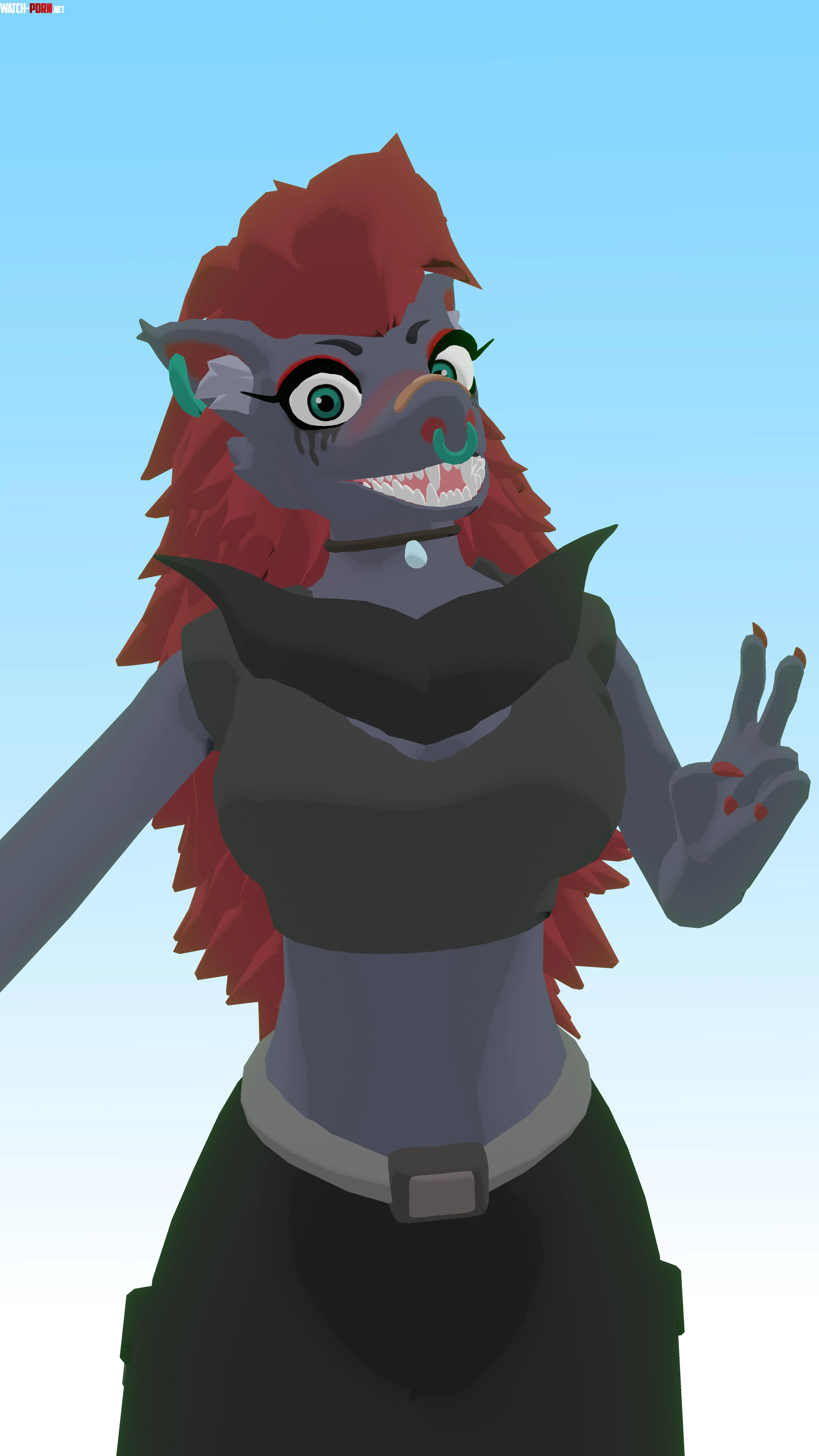 A Zoroark inspired avatar I made for vrchat  by Gloom_Forge