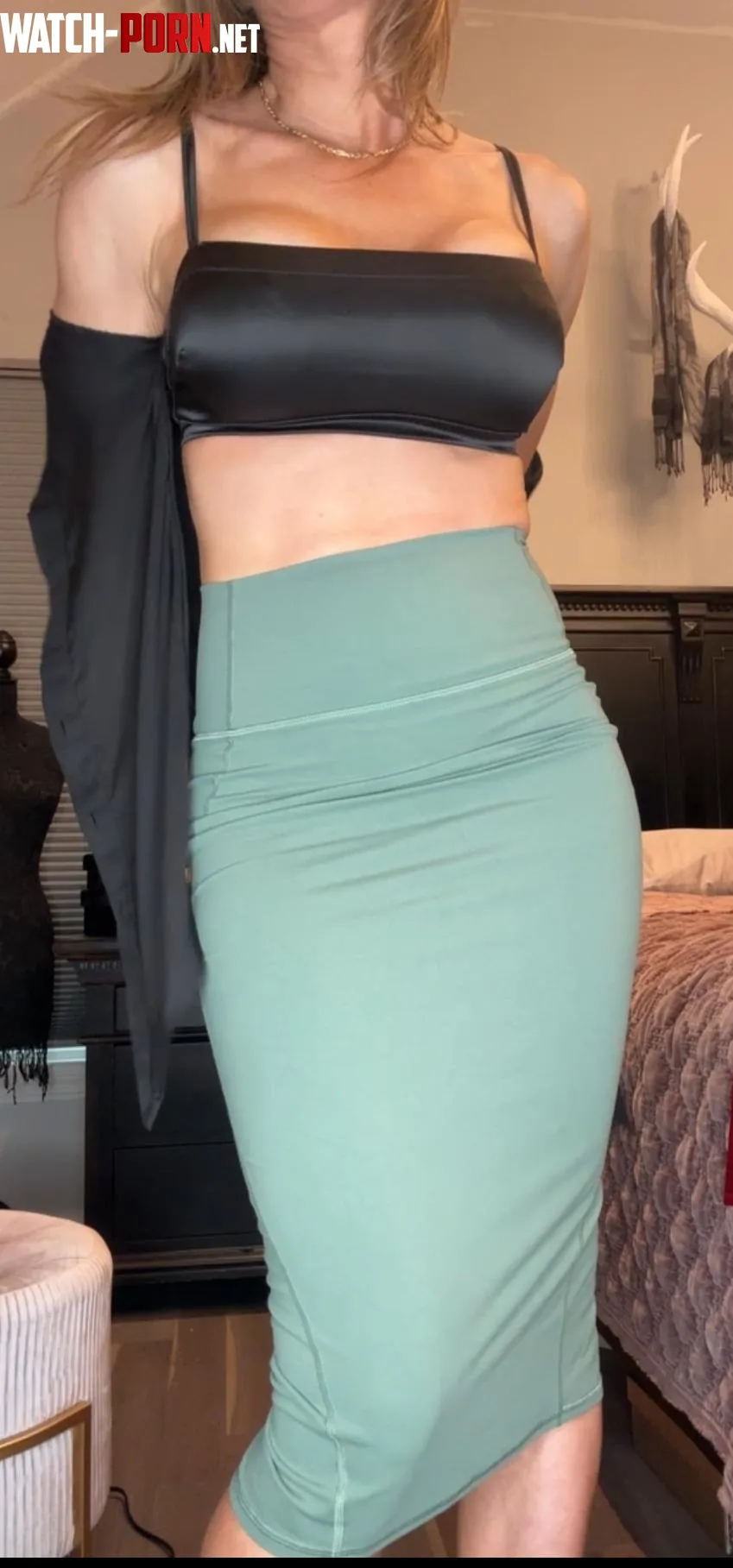 I love this tight pencil skirt so much I bought it in 3 colors F 46 by FitMilfSam