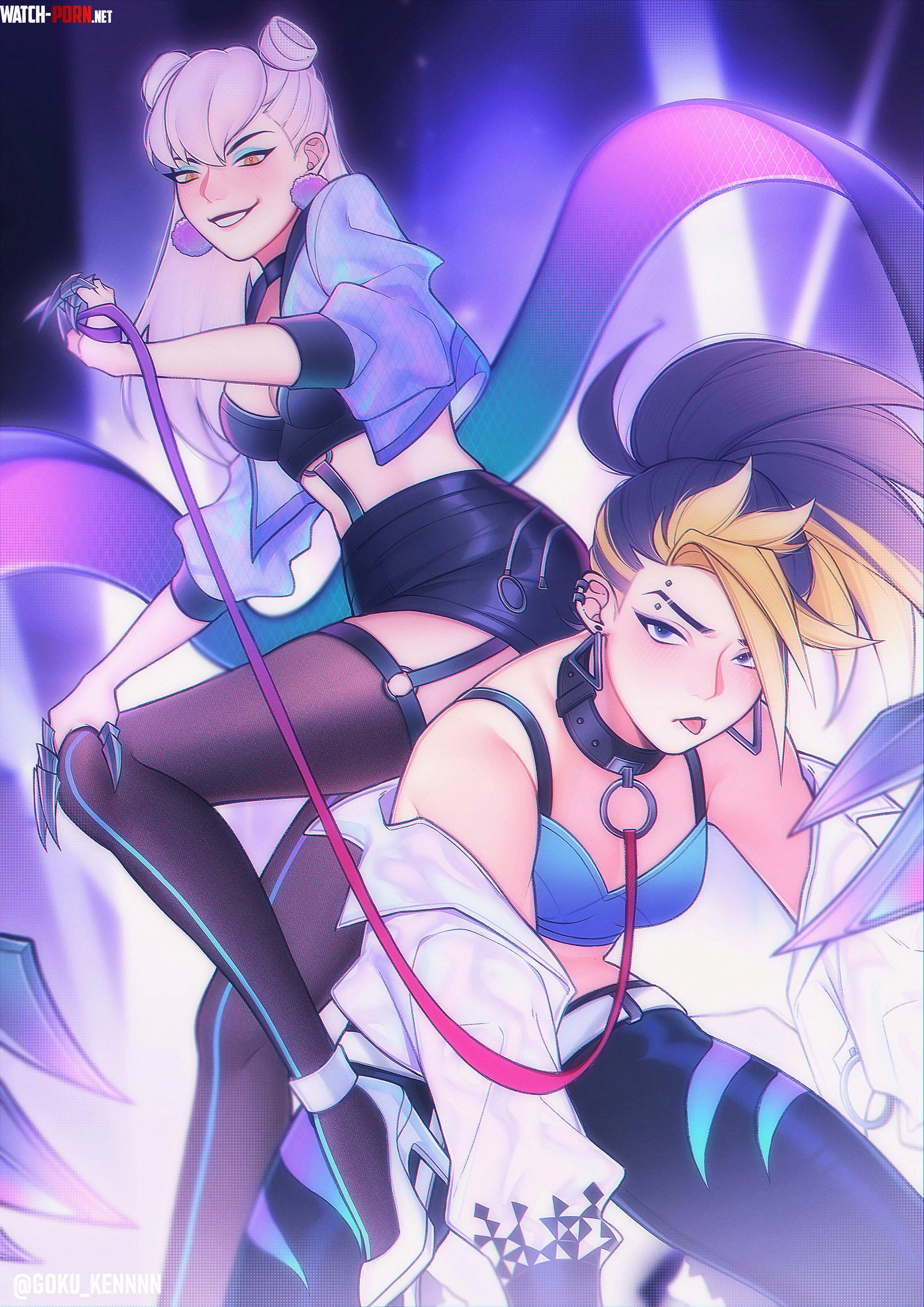 Stage time  Akali and Evelynn Art by Gokukennnn by Short-Ad224