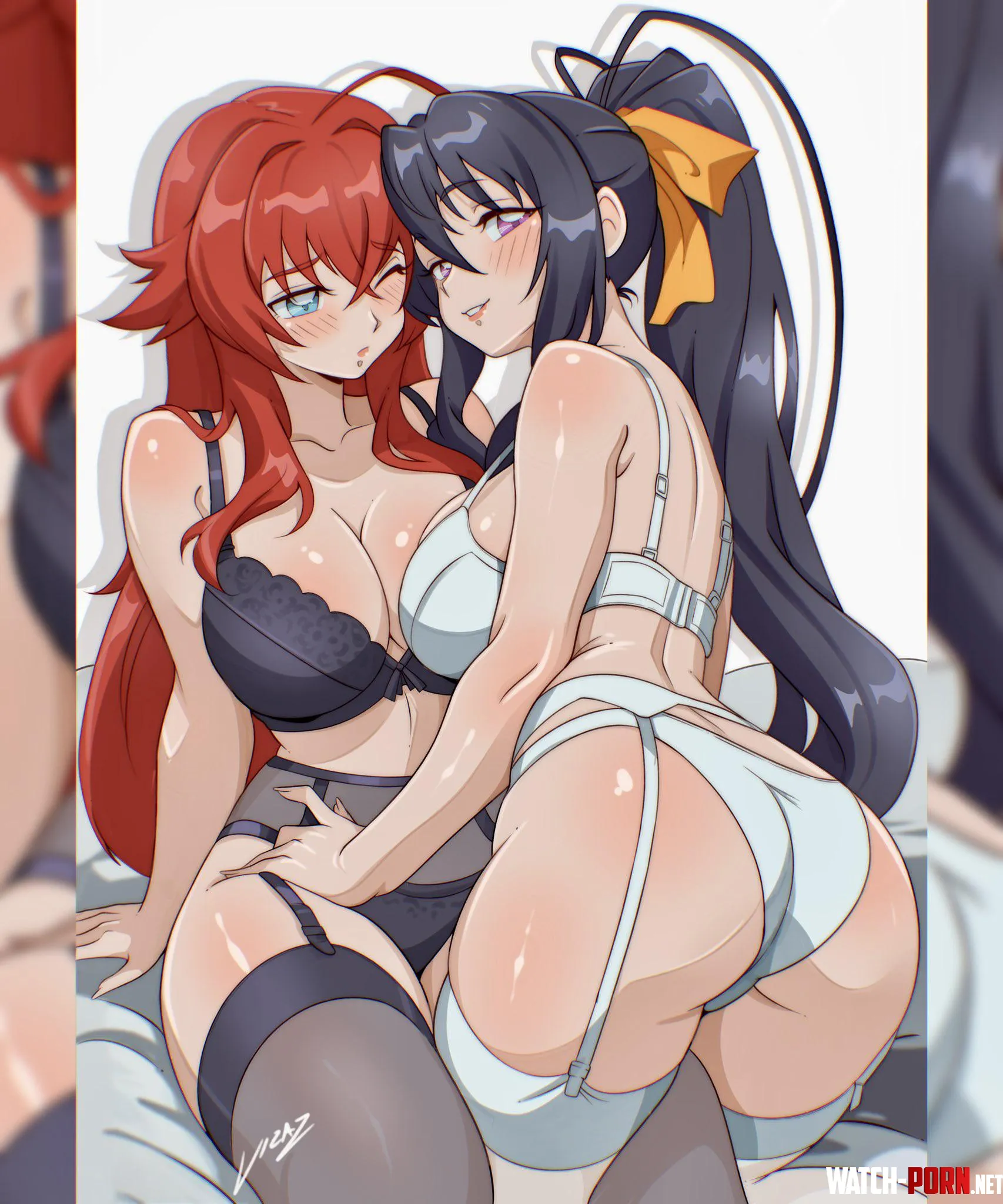 Rias and Akeno High School DxD by A_MASSIVE_PERVERT