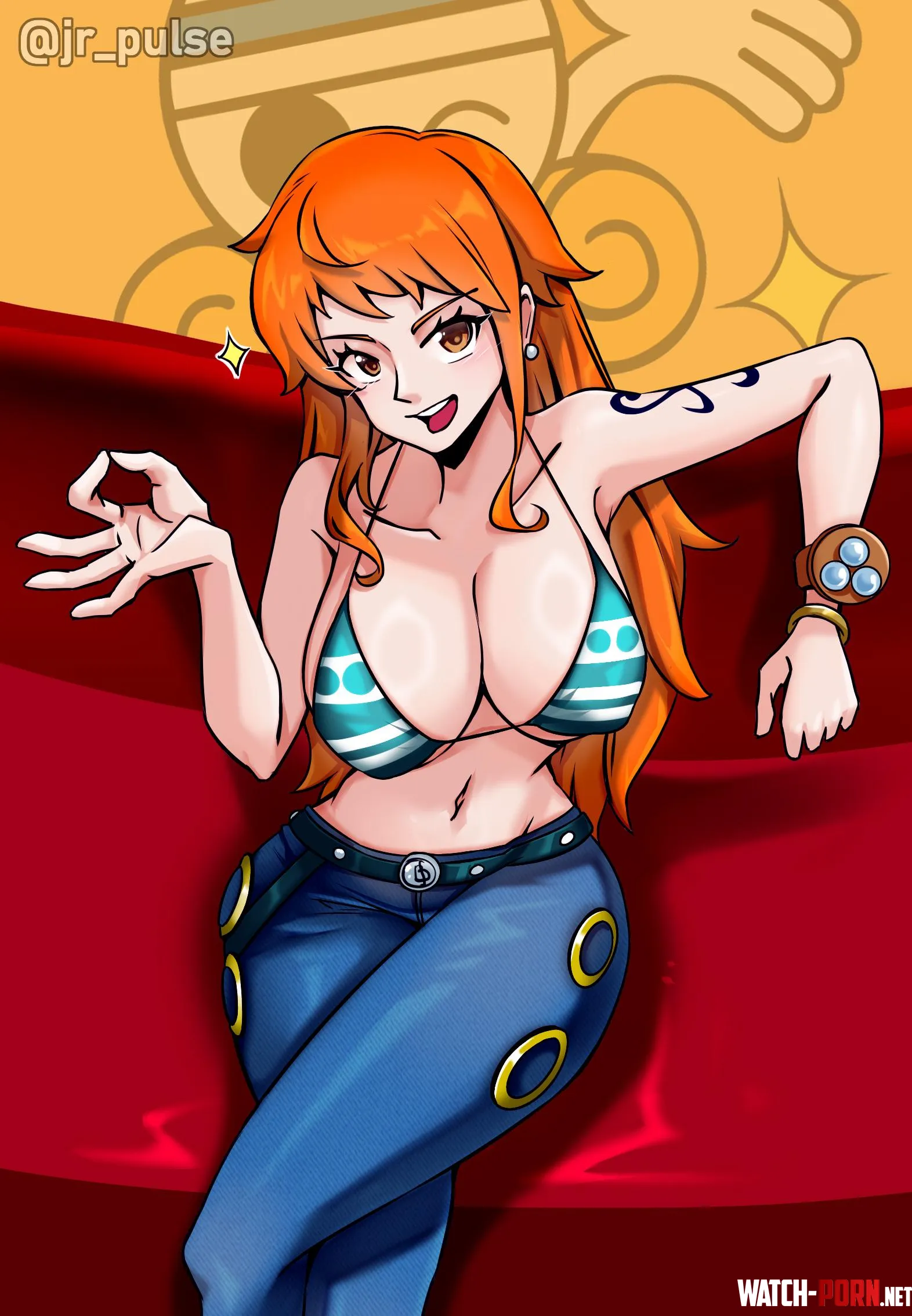 Nami jrpulse One Piece by No_Stay_7237