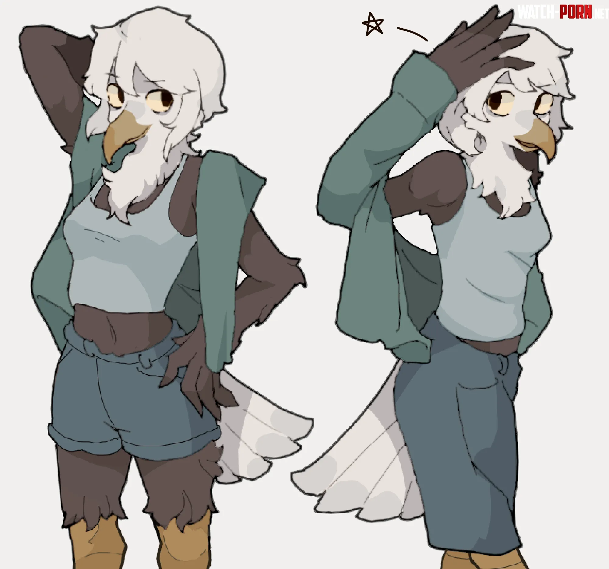 bald eagle girl by HeadHonchkrowRemi