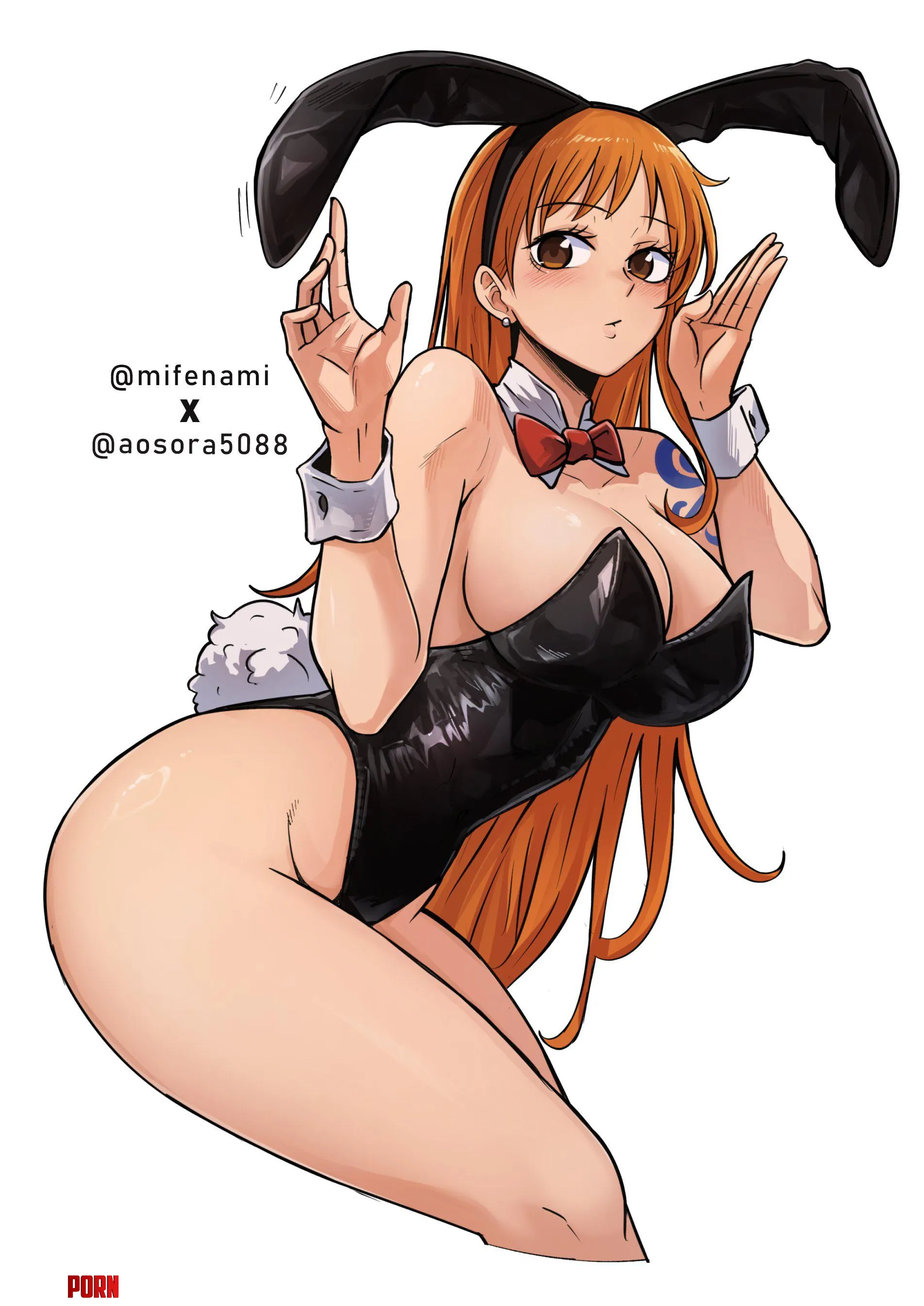 Bunny suit Nami by ENFanatic