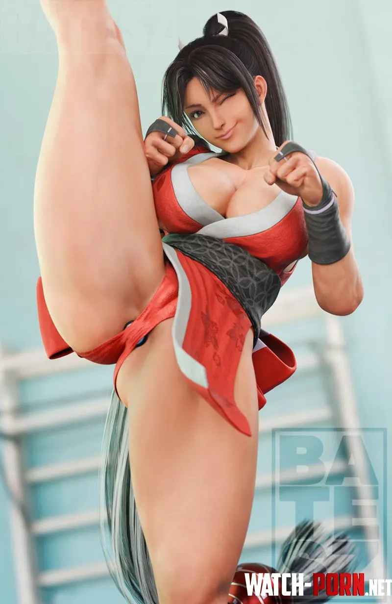 Mai showing off her high kick Batesz The King of Fighters by EroMestre