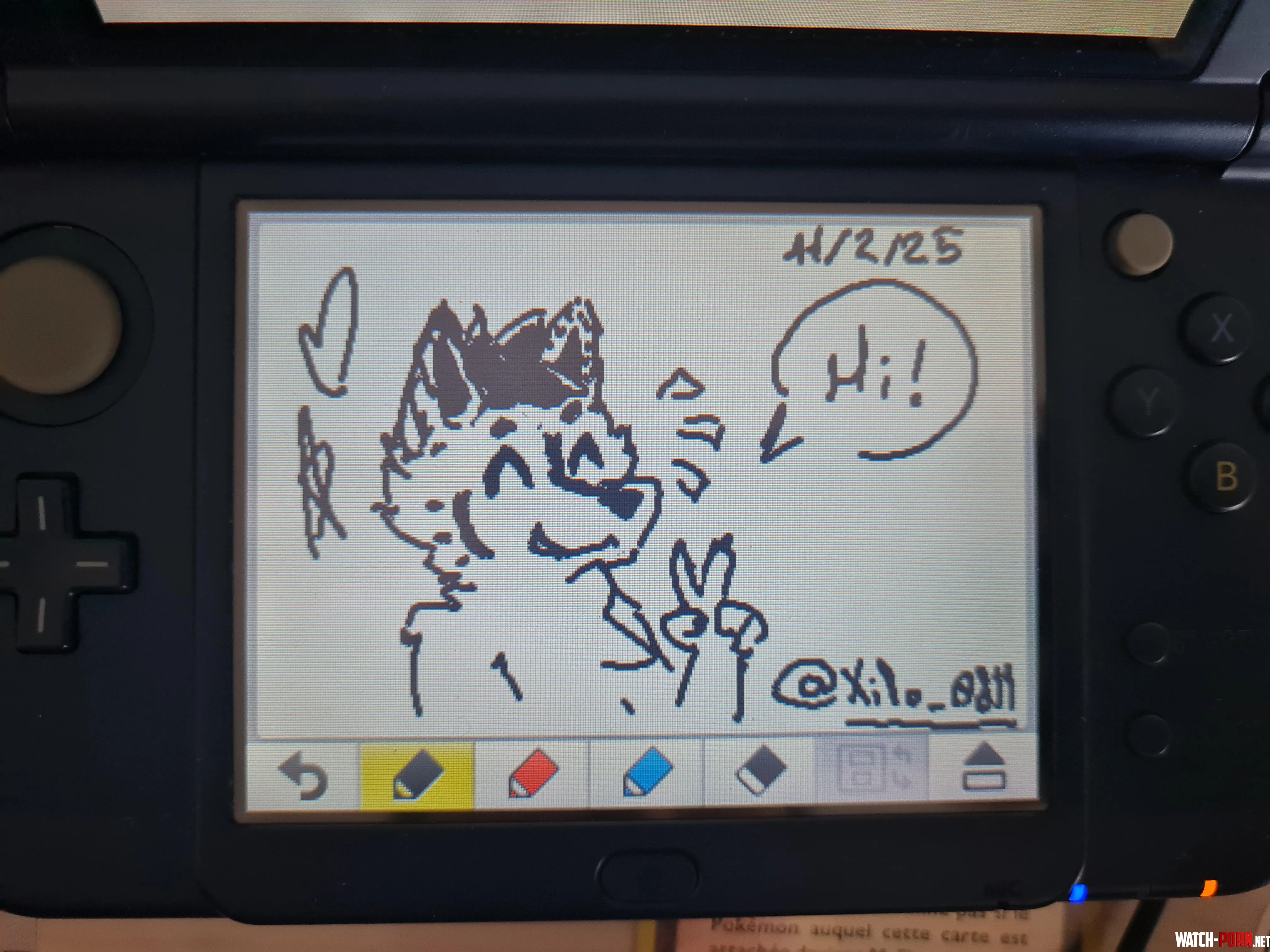 Little drawing on a good ol 3DS Art by me by _Kourosh_