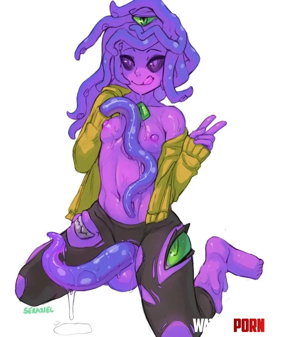 Tentacle slime girl for the road by Ecstatic-Holeforuse