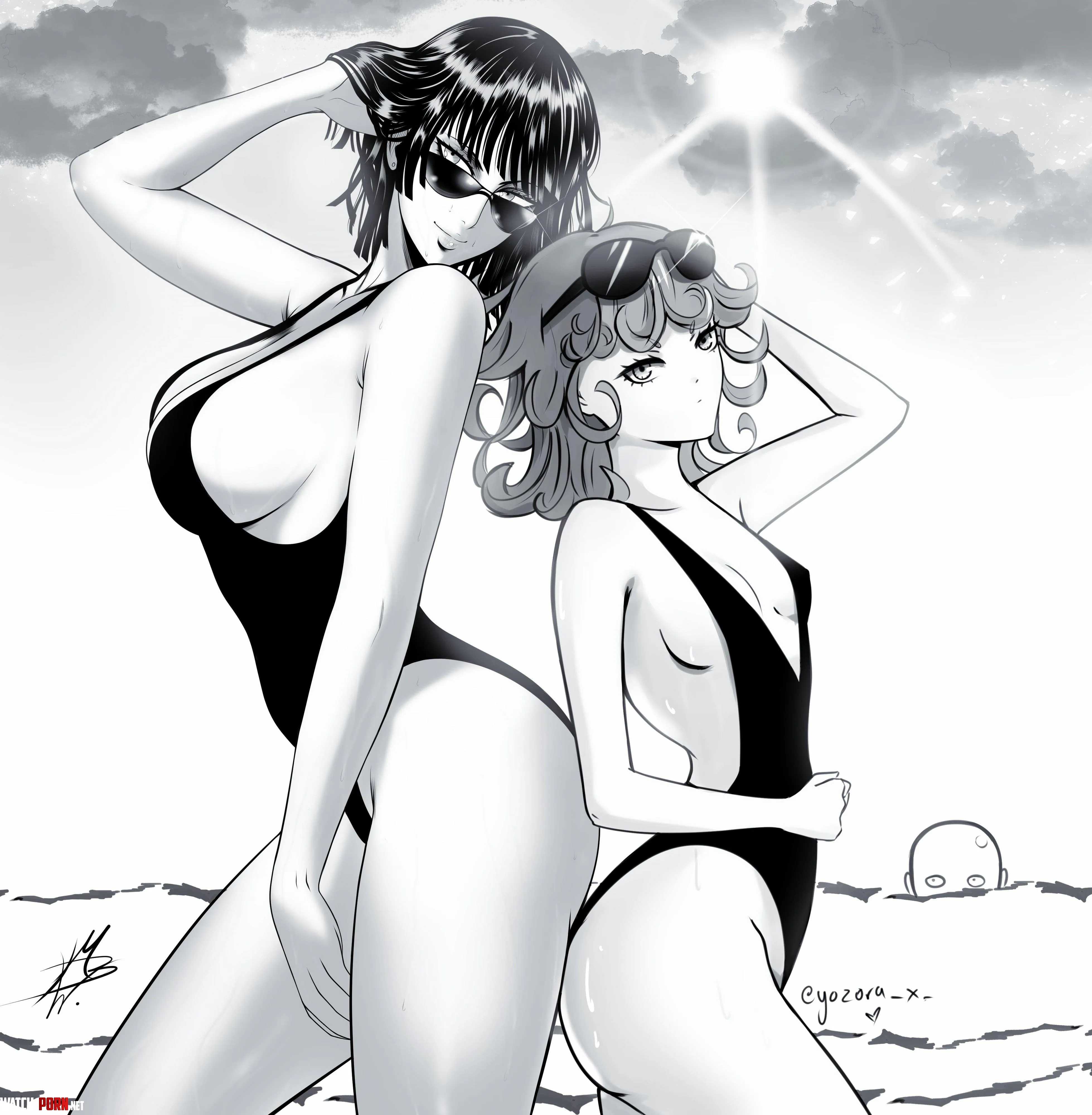 Tatsumaki and Fubuki Wyatt by KrazyK1989